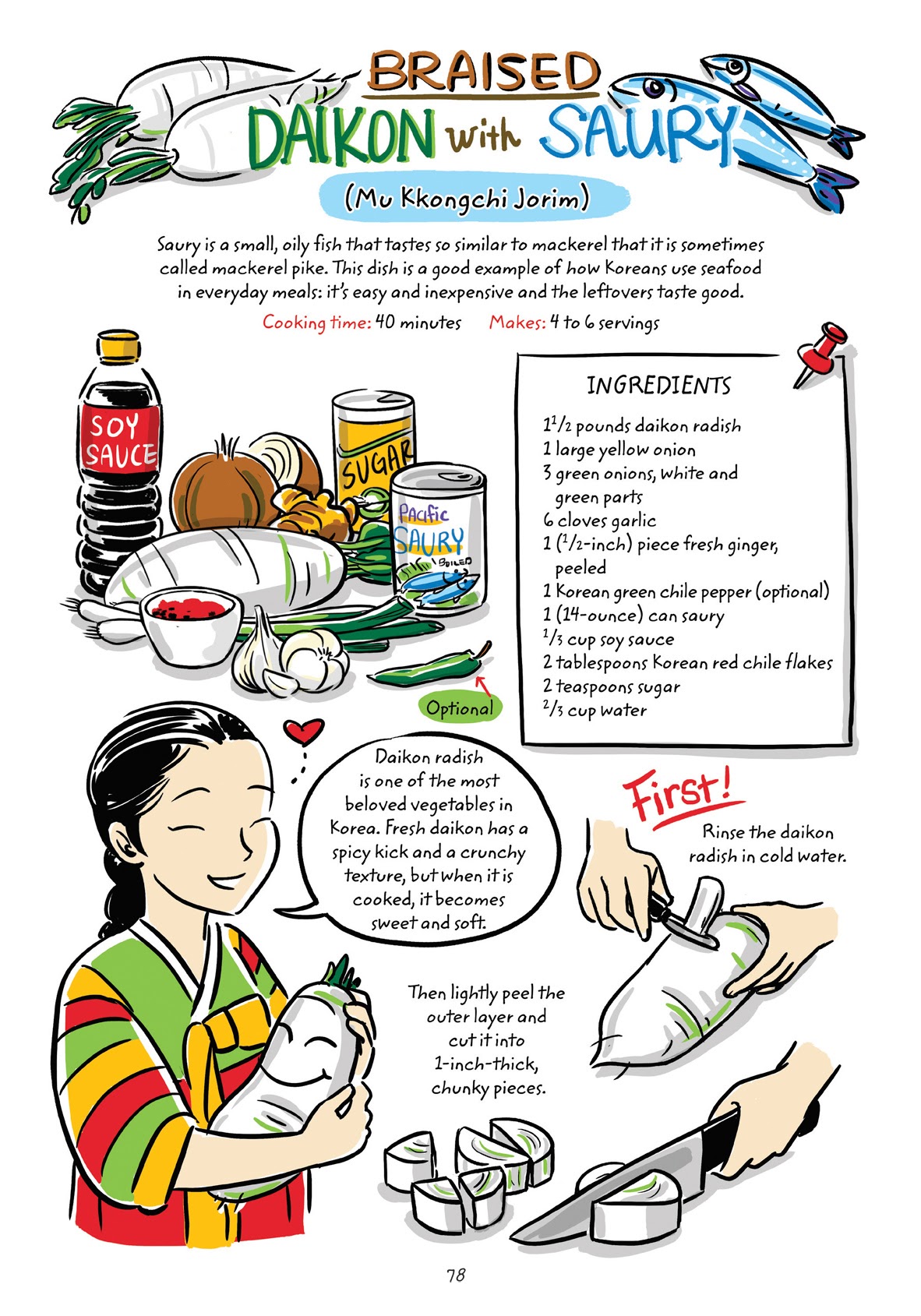 Read online Cook Korean! A Comic Book With Recipes comic -  Issue # TPB (Part 1) - 77