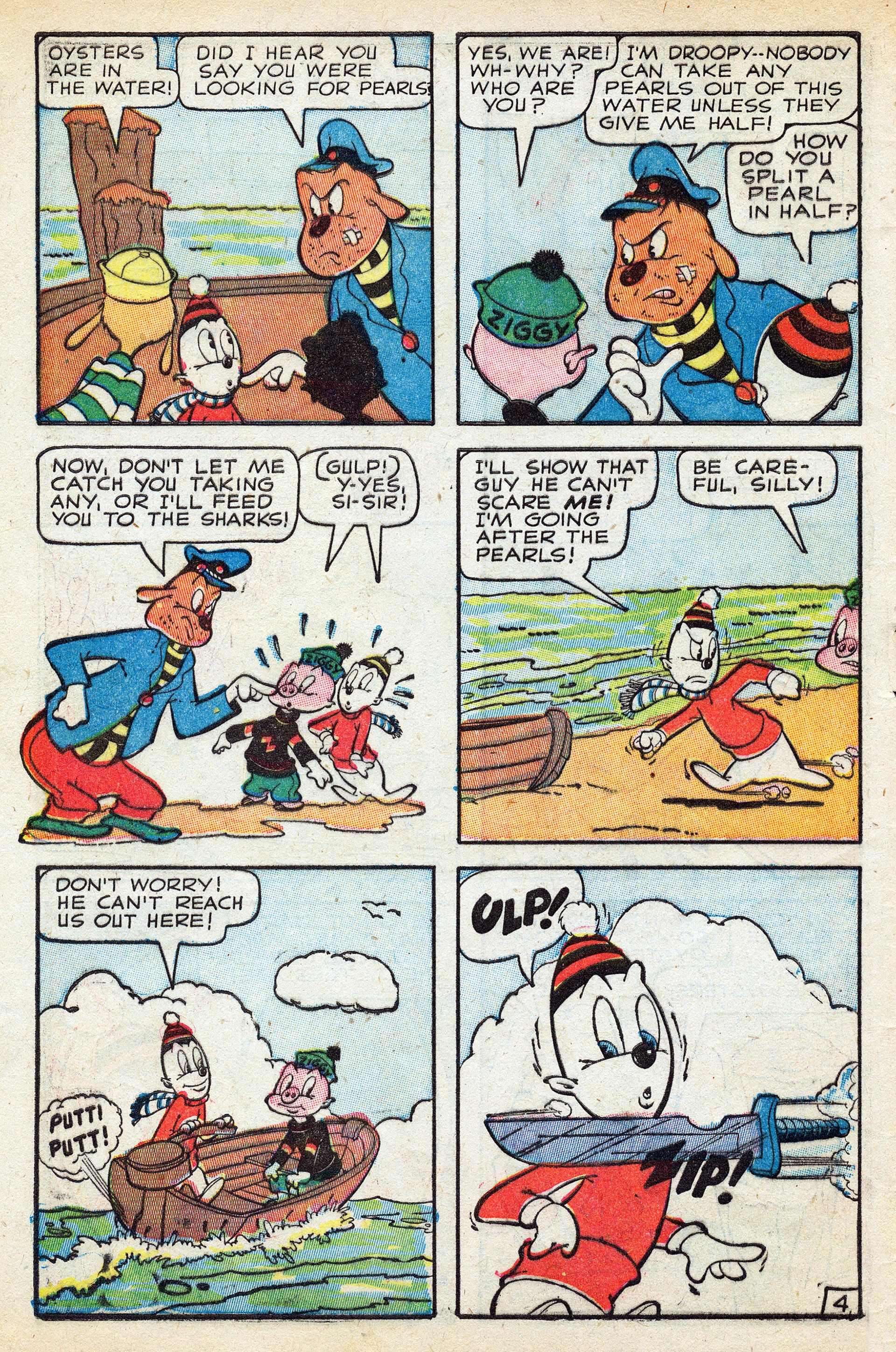 Read online Ziggy Pig-Silly Seal Comics (1944) comic -  Issue #1 - 6