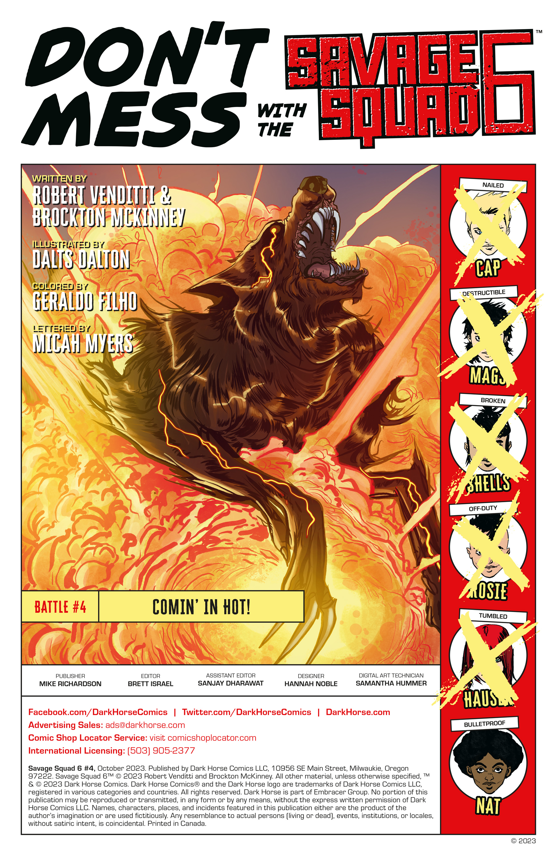Read online Savage Squad 6 comic -  Issue #4 - 2