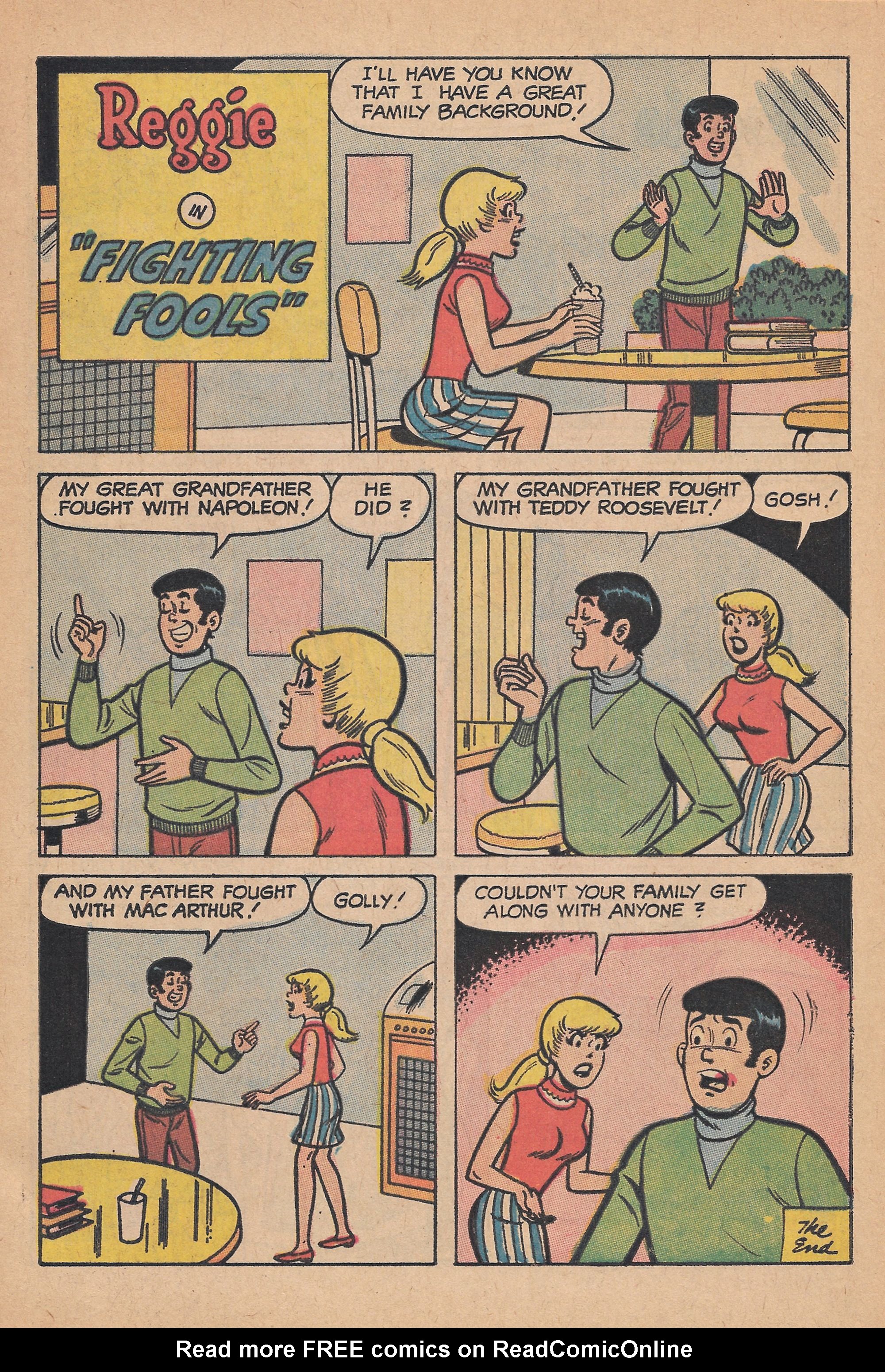 Read online Reggie's Wise Guy Jokes comic -  Issue #6 - 63