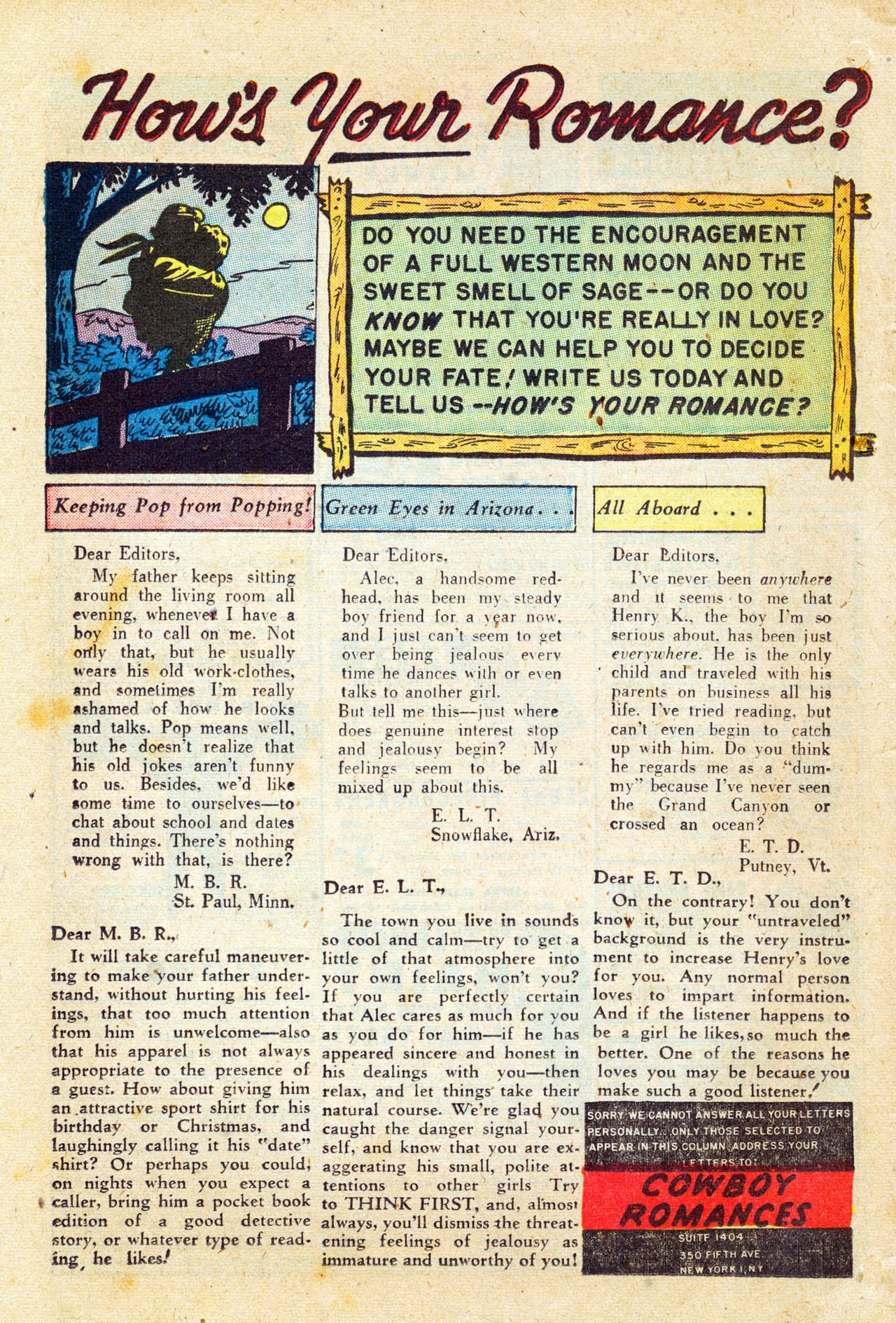 Read online Cowboy Romances comic -  Issue #3 - 38