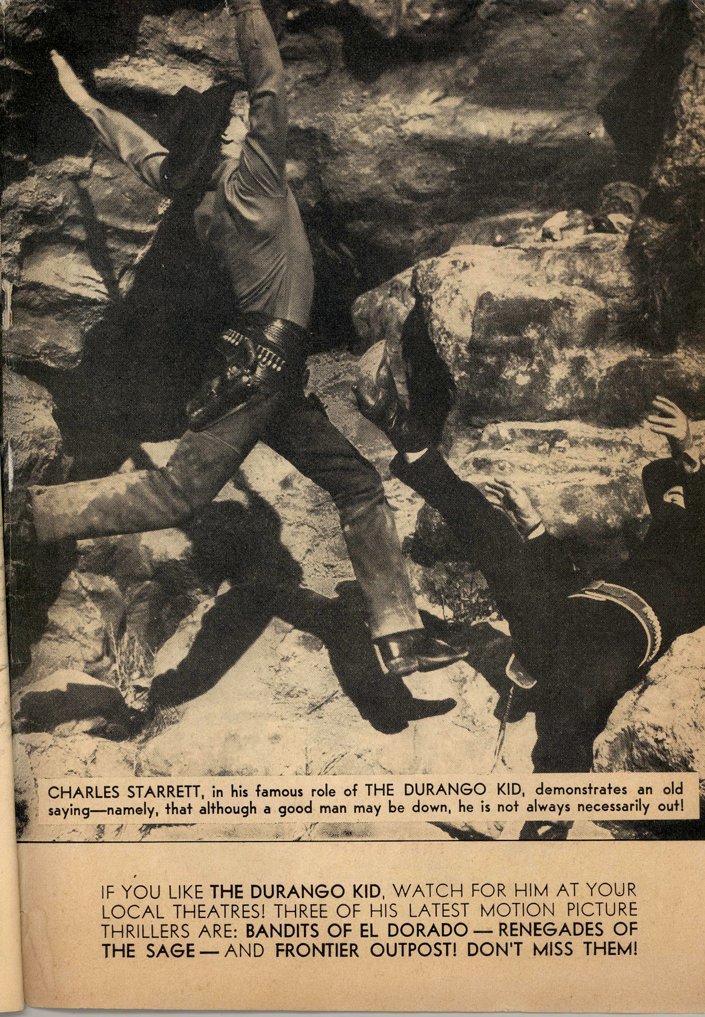 Read online Charles Starrett as The Durango Kid comic -  Issue #3 - 34