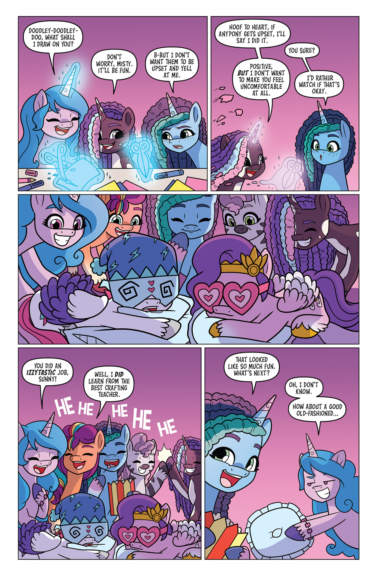 Read online My Little Pony: Black, White & Blue comic -  Issue # Full - 10