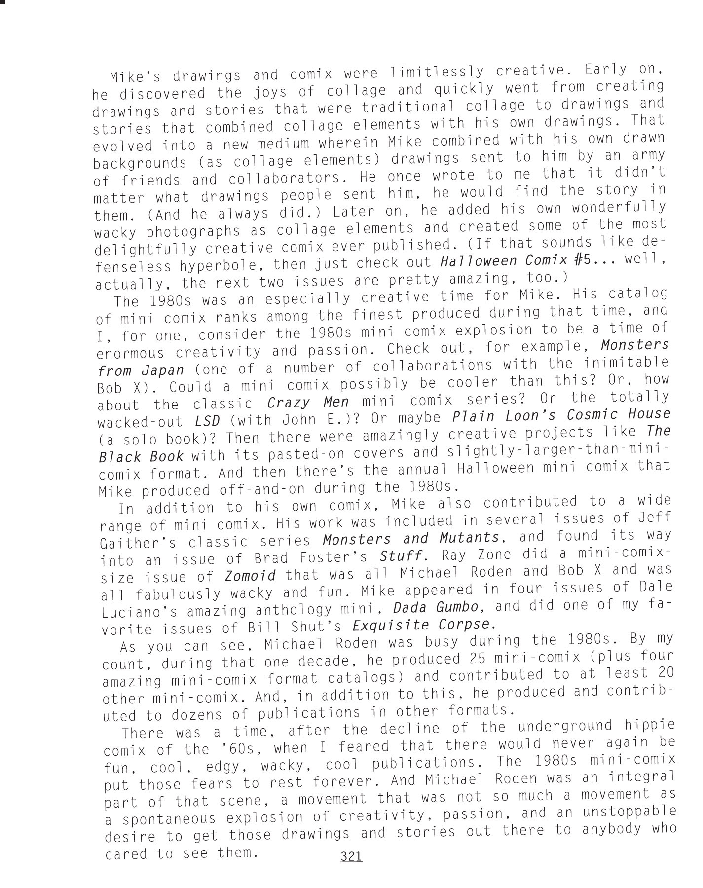Read online NEWAVE! The Underground Mini Comix of the 1980's comic -  Issue # TPB (Part 4) - 8