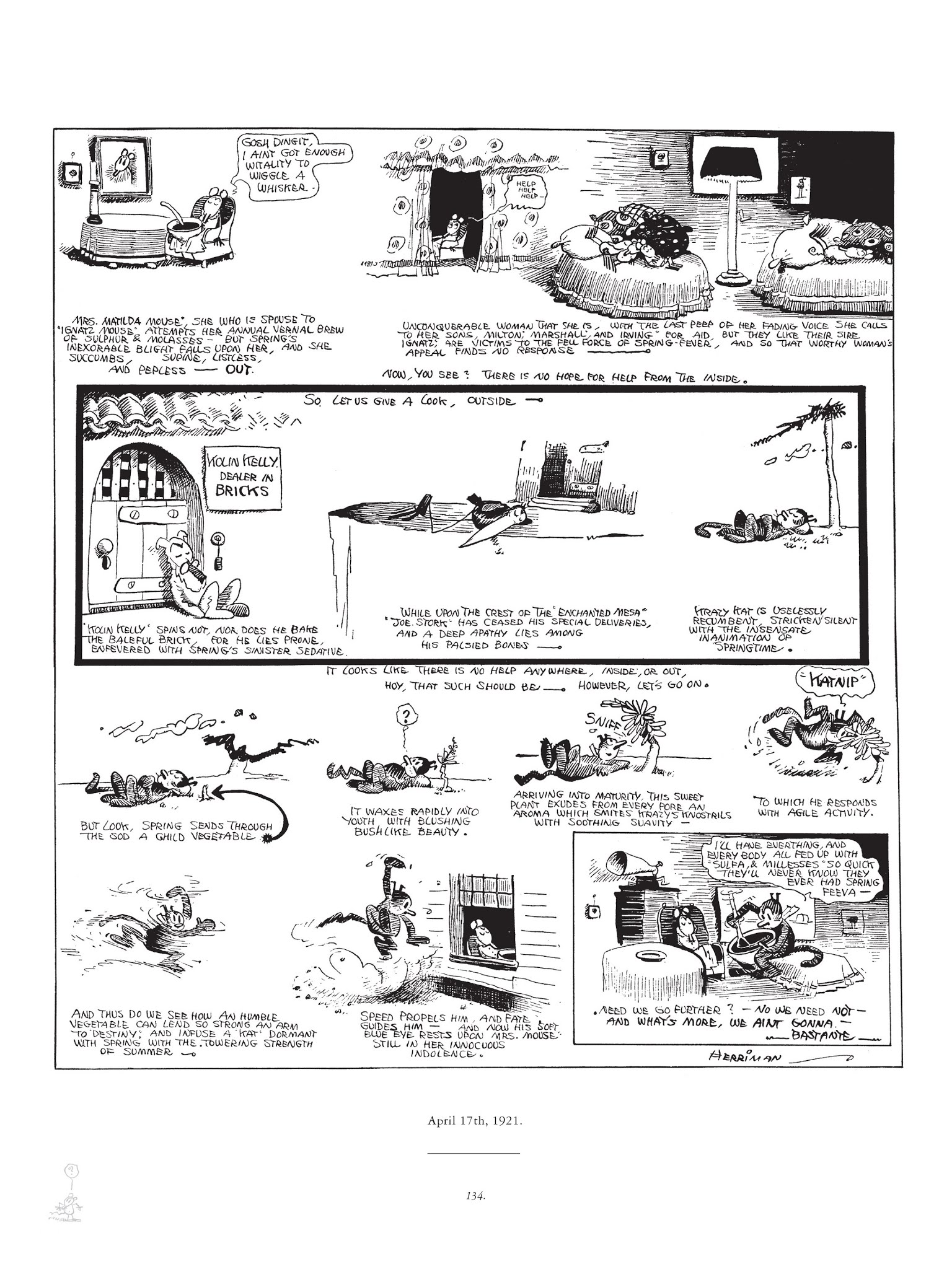 Read online Krazy & Ignatz comic -  Issue # TPB 2 - 134