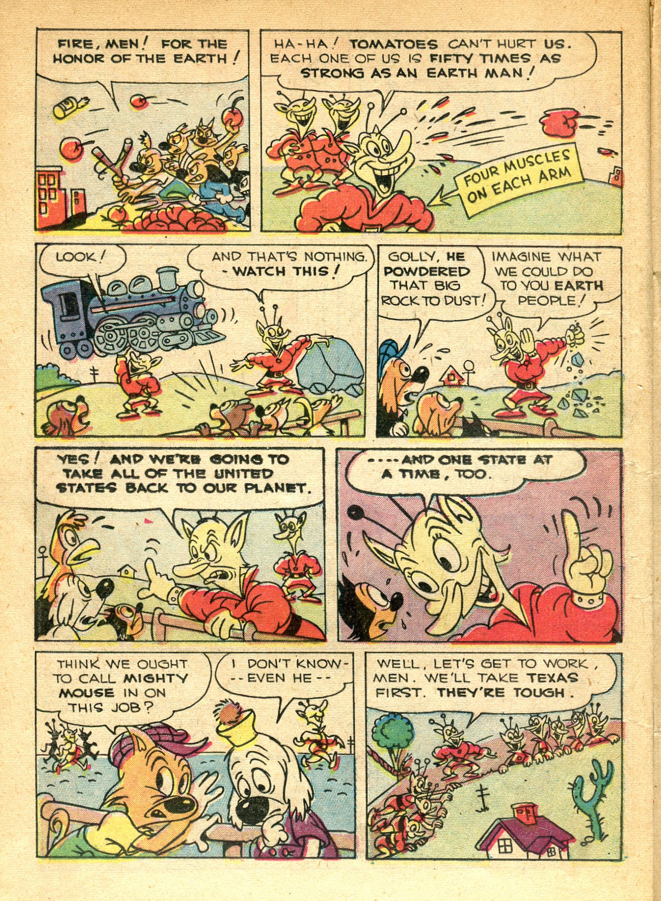 Read online Paul Terry's Mighty Mouse Comics comic -  Issue #23 - 12