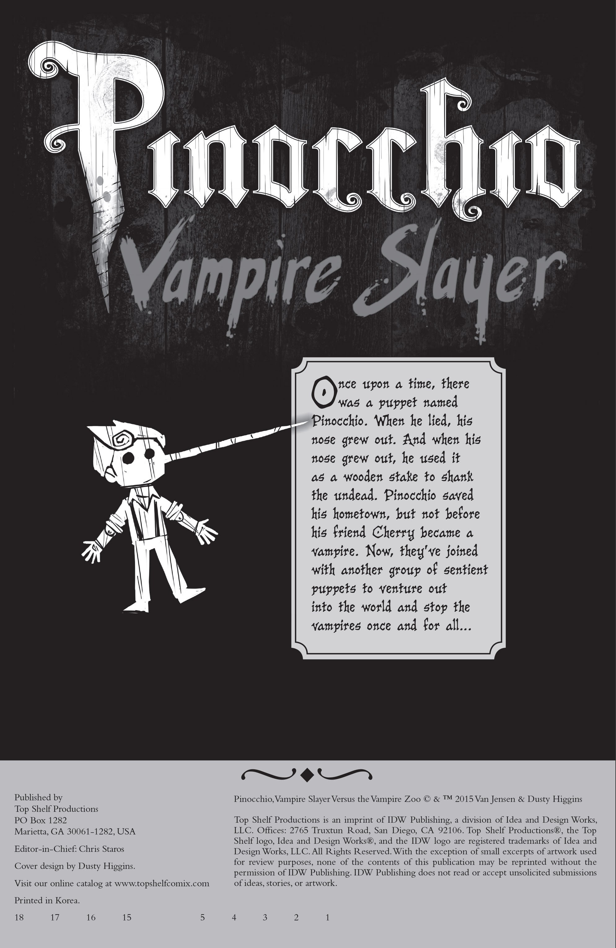 Read online Pinocchio, Vampire Slayer Versus the Vampire Zoo comic -  Issue # Full - 2