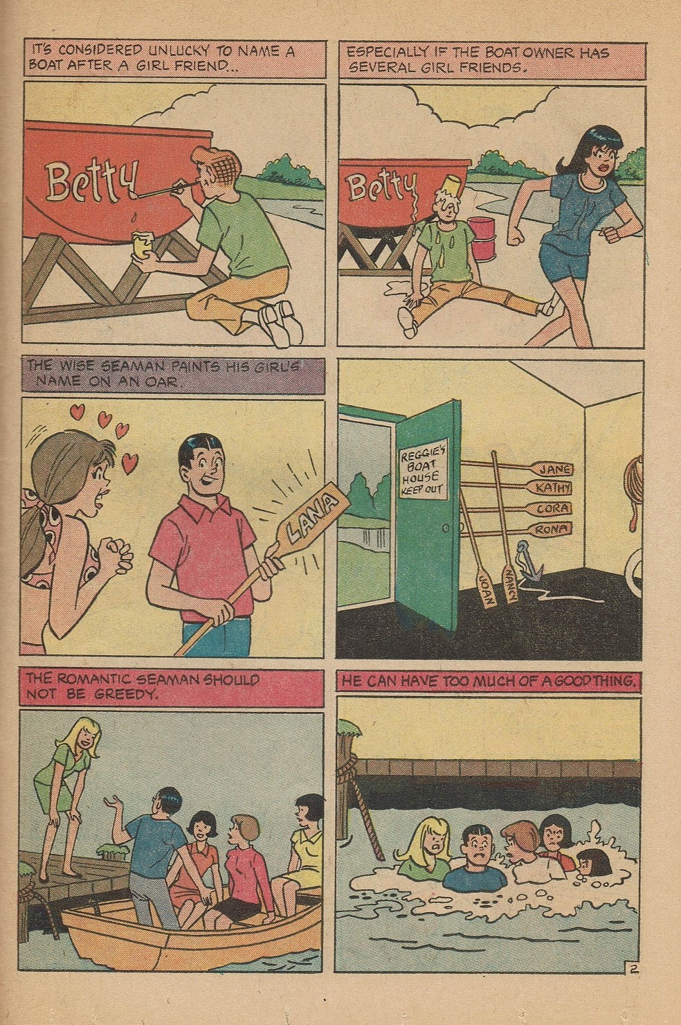 Read online Reggie's Wise Guy Jokes comic -  Issue #23 - 38
