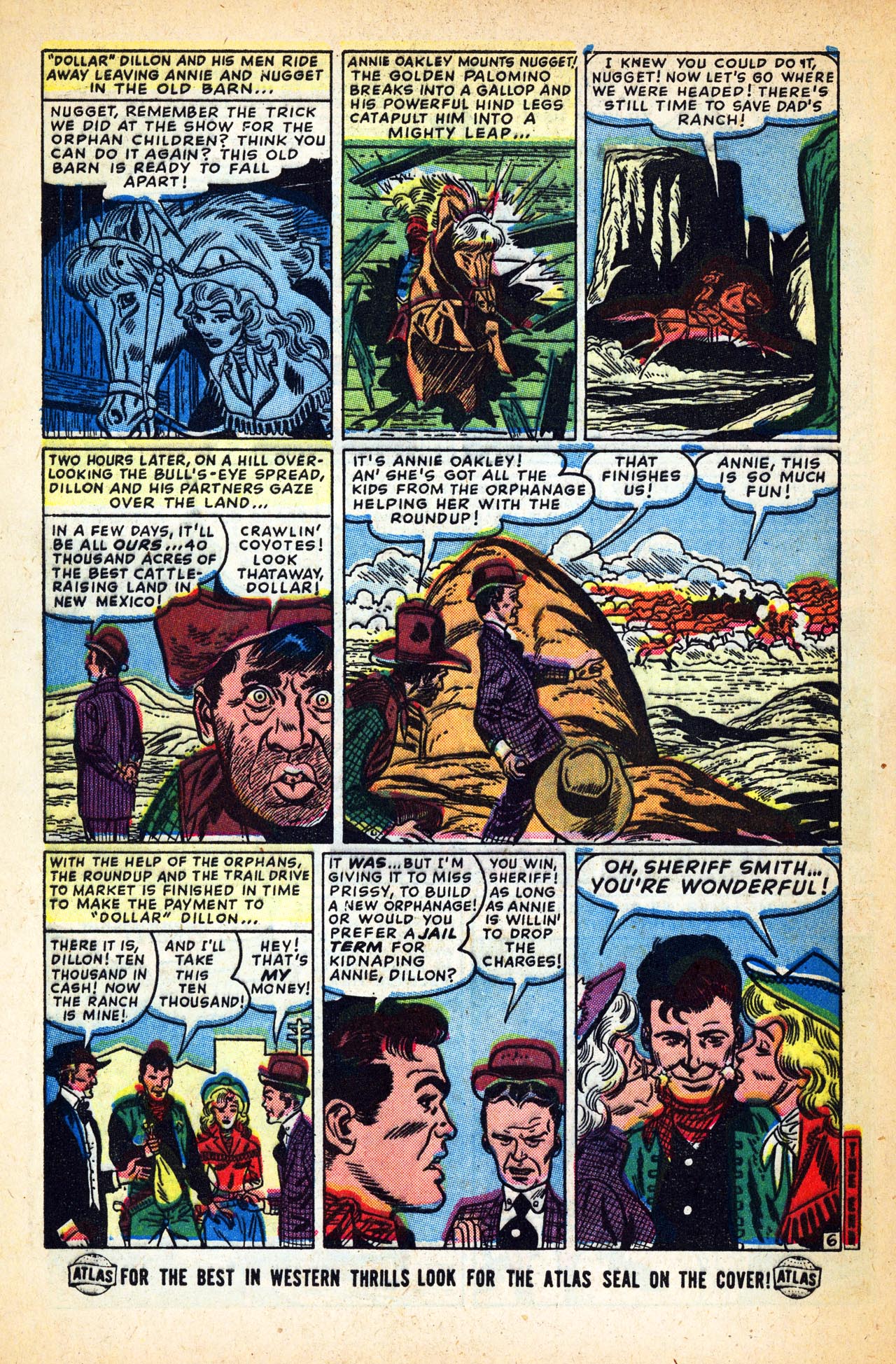 Read online Annie Oakley comic -  Issue #6 - 8