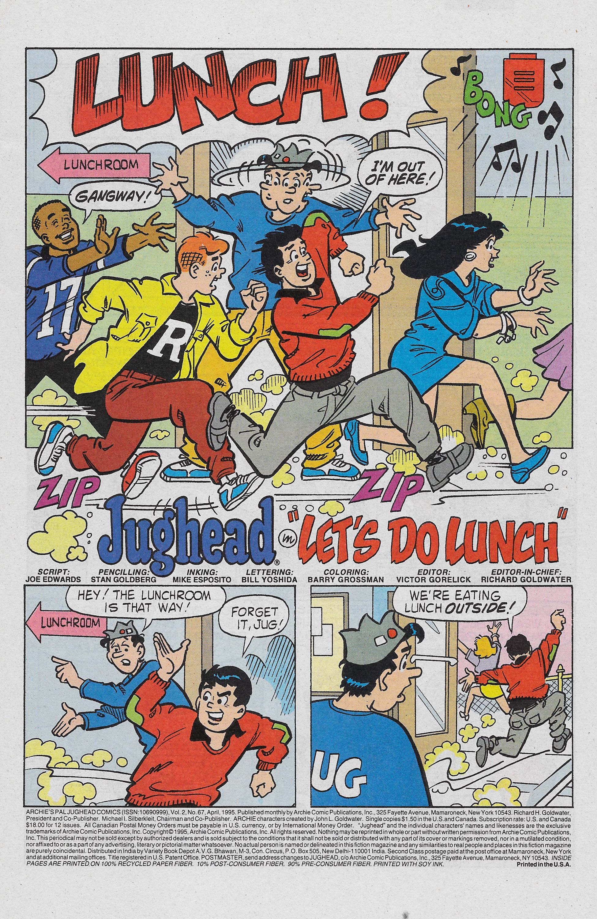 Read online Archie's Pal Jughead Comics comic -  Issue #67 - 3