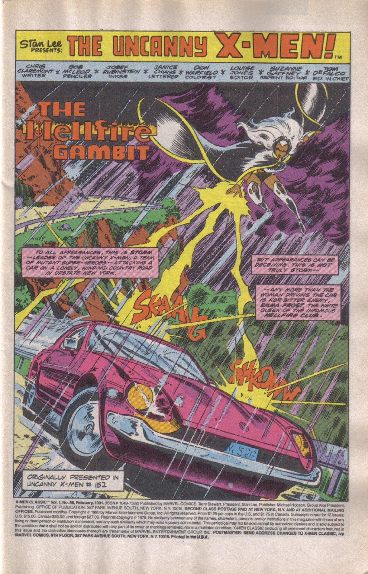 Read online X-Men Classic comic -  Issue #56 - 2