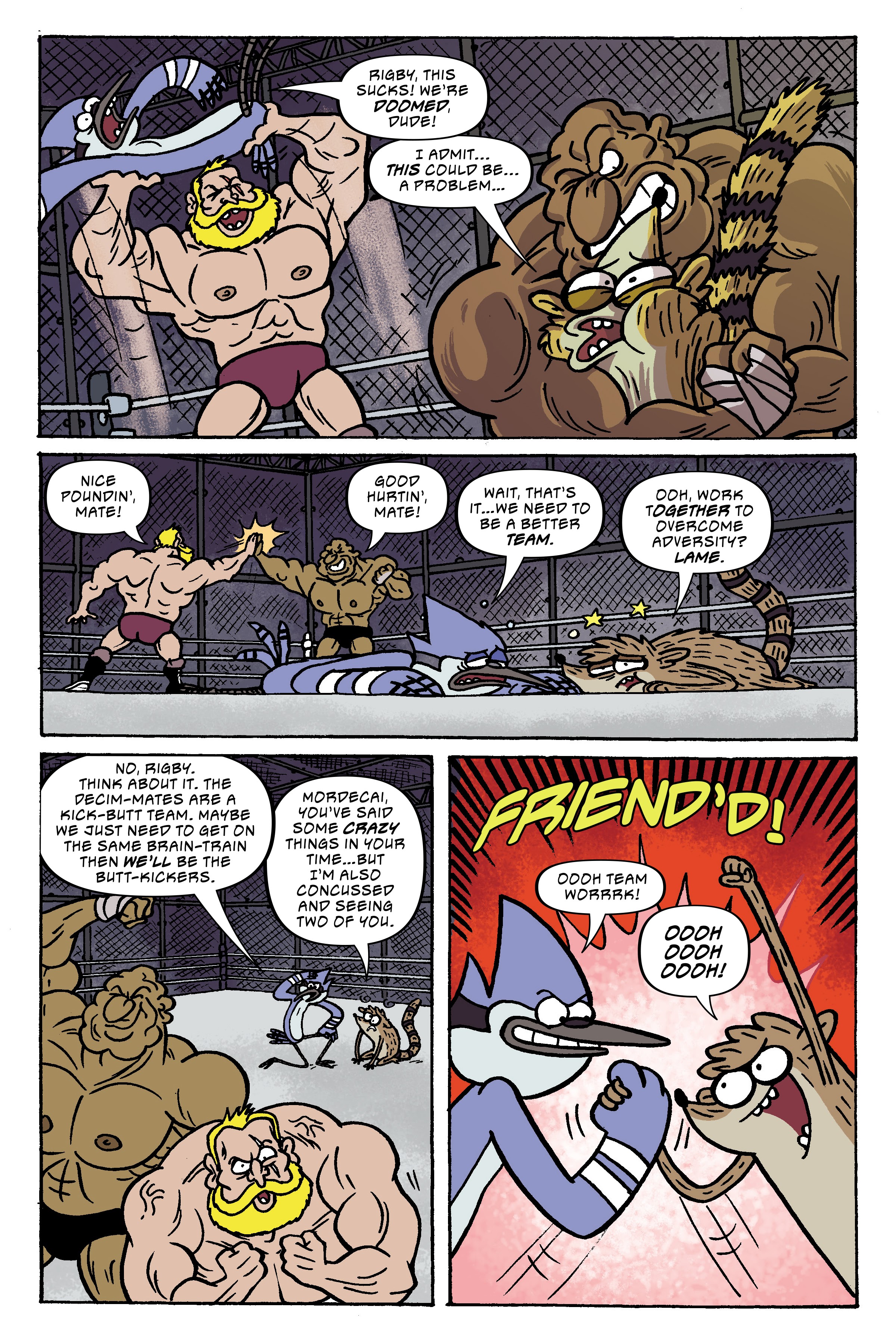 Read online Regular Show: Wrasslesplosion comic -  Issue # TPB - 69