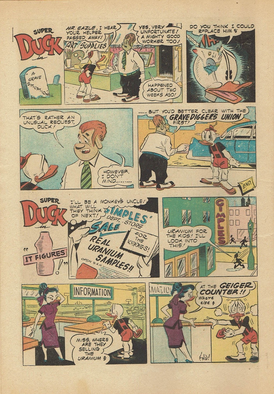 Read online Super Duck Comics comic -  Issue #67 - 12