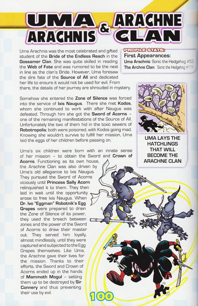 Read online Sonic the Hedgehog: The Complete Sonic Comic Encyclopedia comic -  Issue # TPB - 102