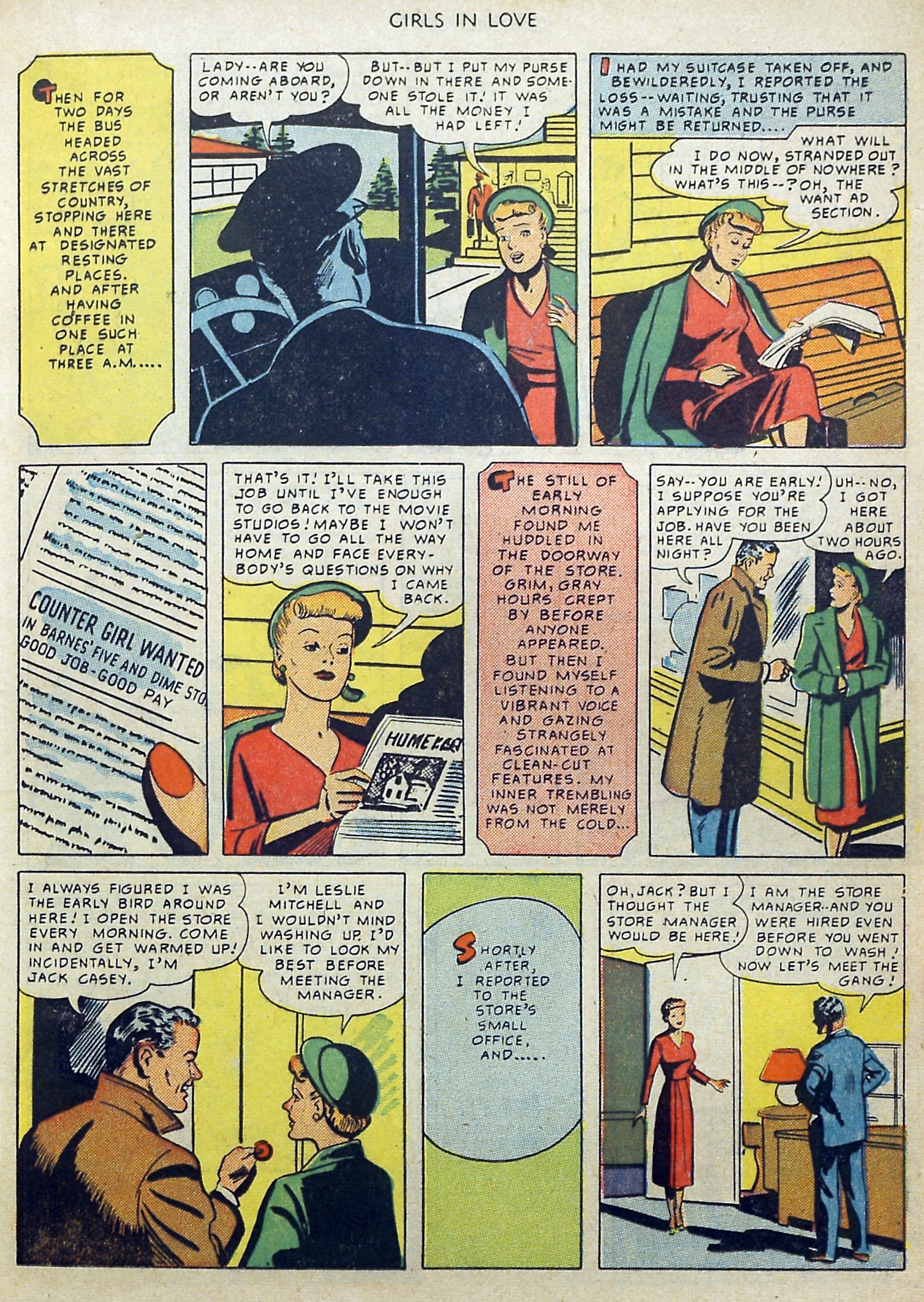 Read online Girls in Love (1950) comic -  Issue #1 - 17