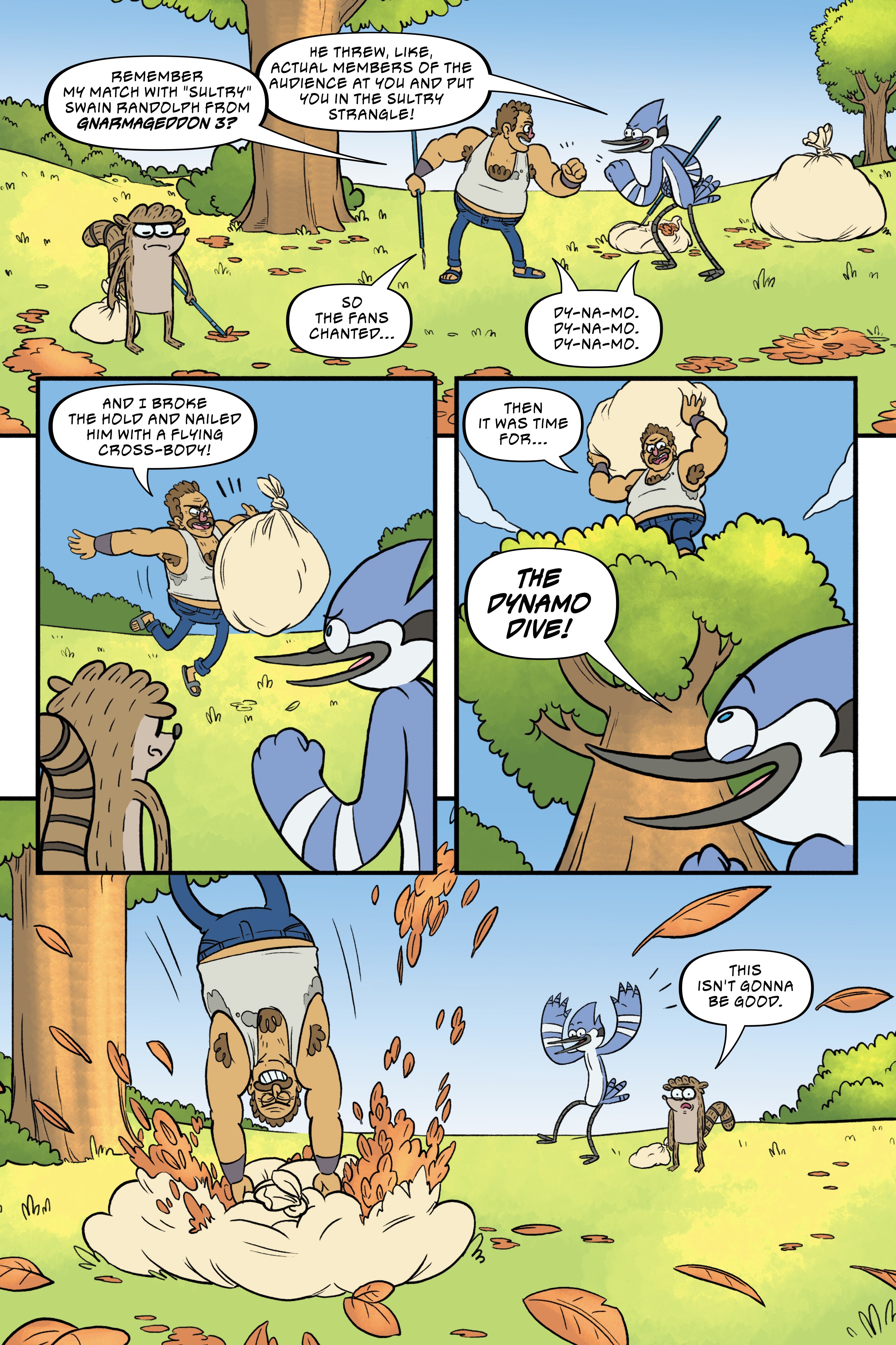 Read online Regular Show: Wrasslesplosion comic -  Issue # TPB - 124