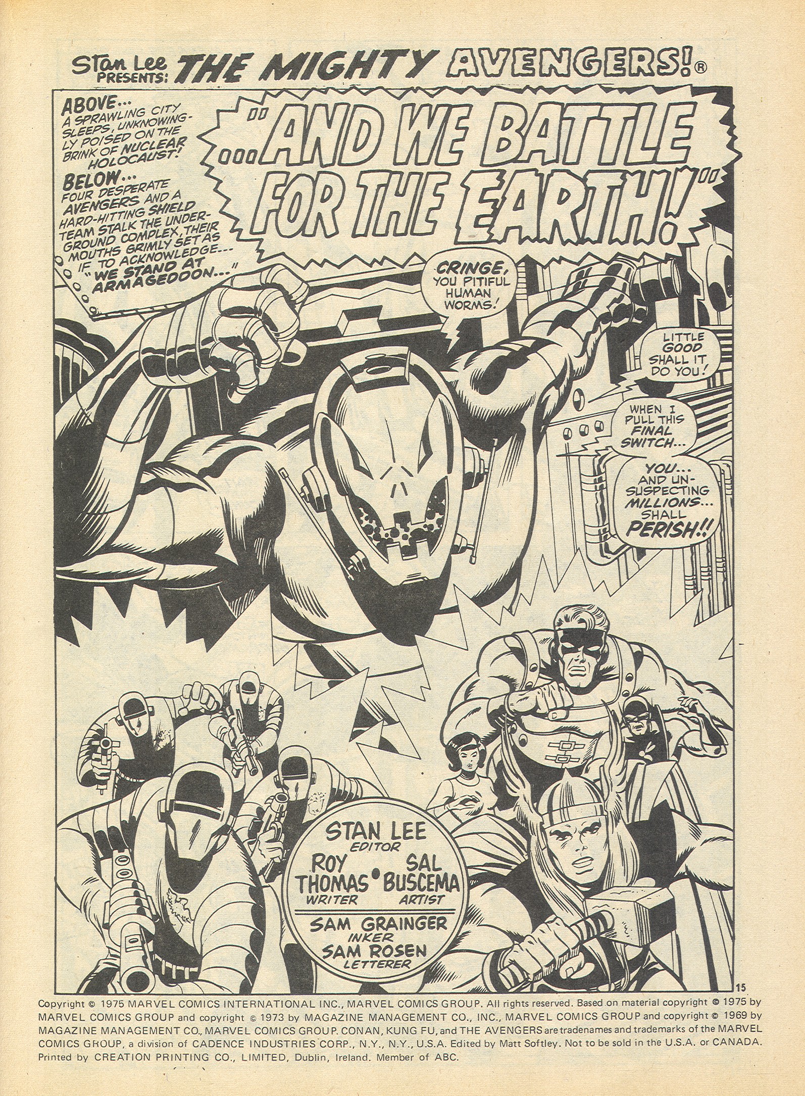 Read online The Avengers (1973) comic -  Issue #102 - 15