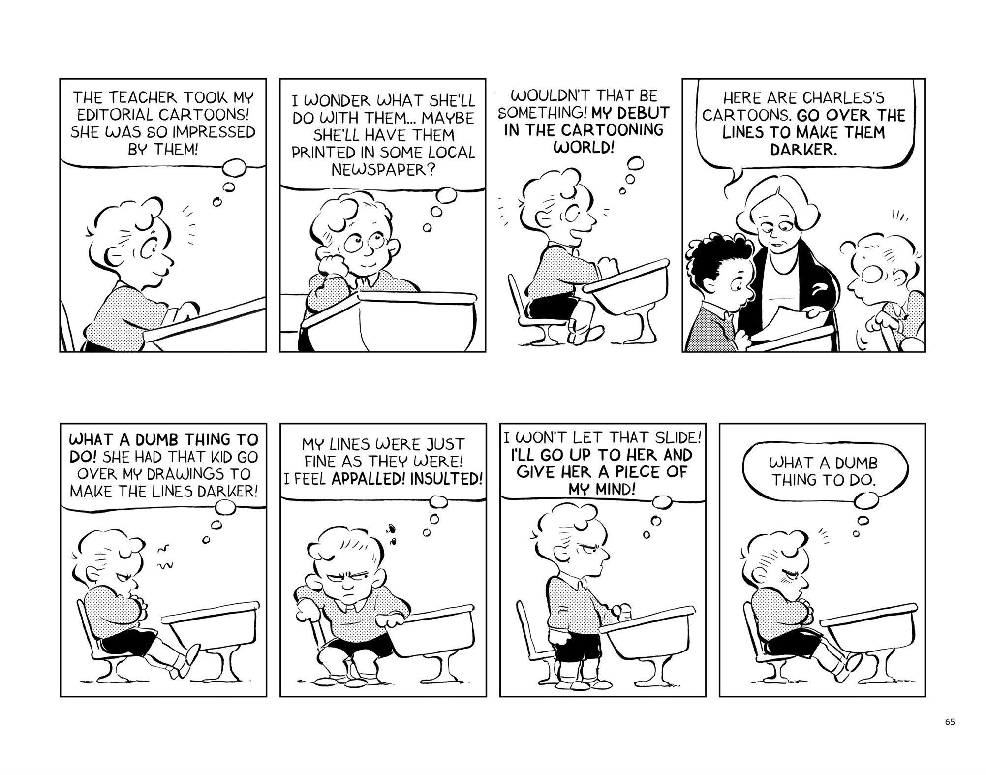 Read online Funny Things: A Comic Strip Biography of Charles M. Schulz comic -  Issue # TPB (Part 1) - 68