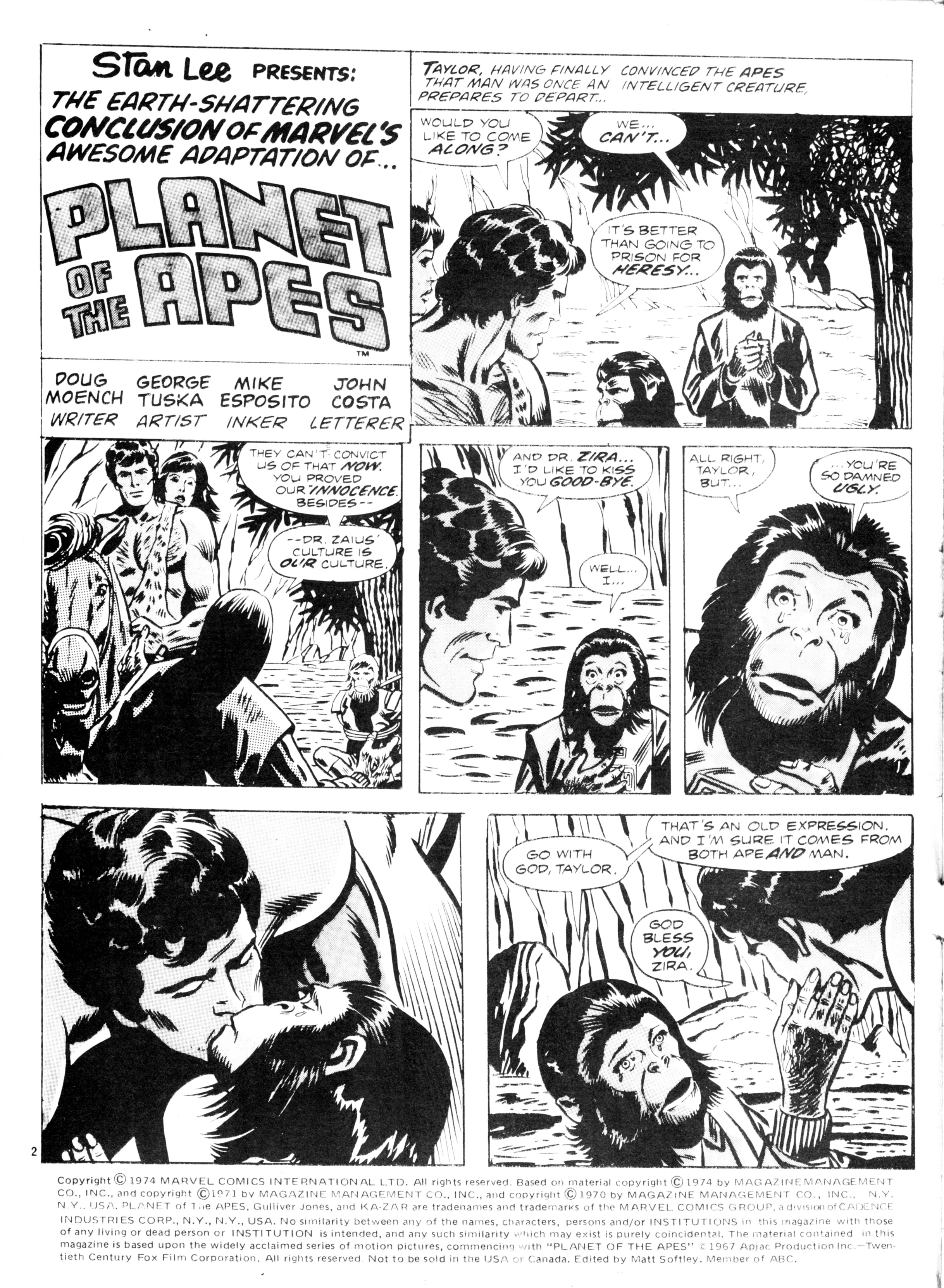 Read online Planet of the Apes (1974) comic -  Issue #11 - 2