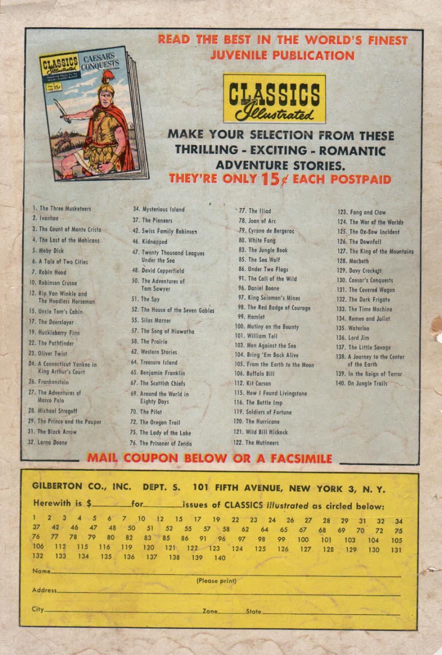 Read online Classics Illustrated comic -  Issue #140 - 52
