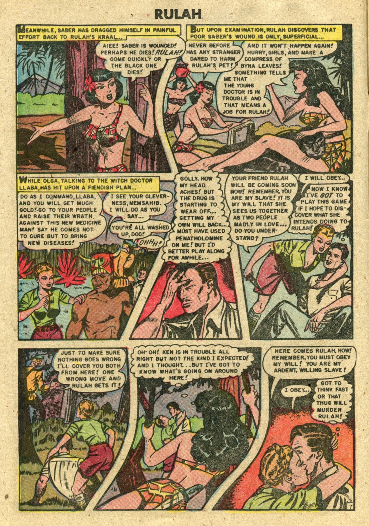Read online Rulah - Jungle Goddess comic -  Issue #25 - 8