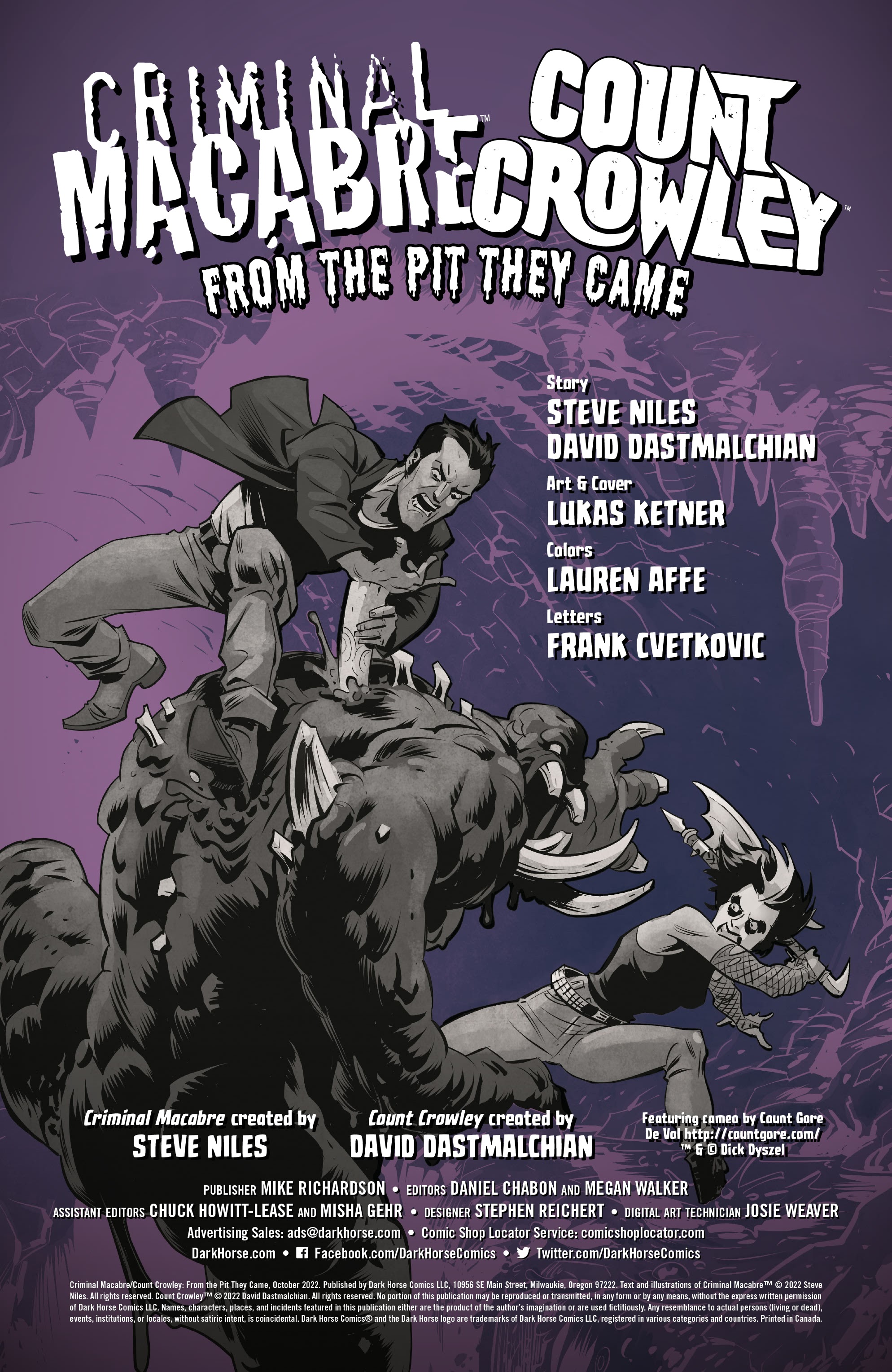 Read online Criminal Macabre/Count Crowley: From the Pit They Came comic -  Issue # Full - 2