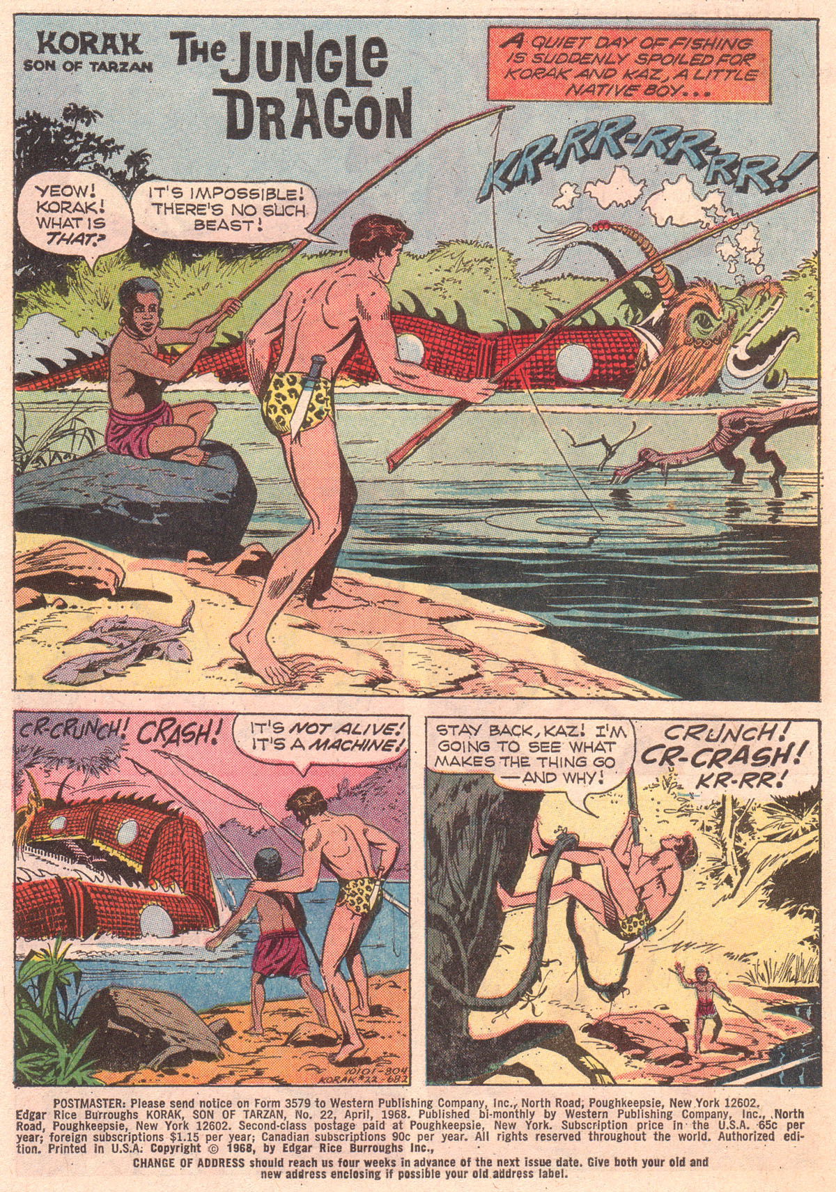 Read online Korak, Son of Tarzan (1964) comic -  Issue #22 - 3