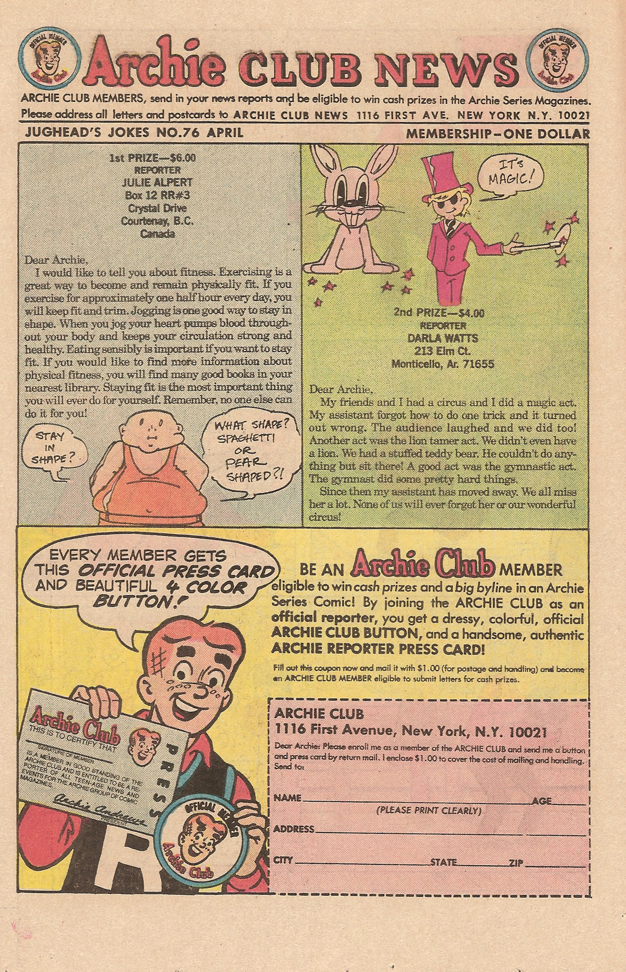 Read online Jughead's Jokes comic -  Issue #76 - 18