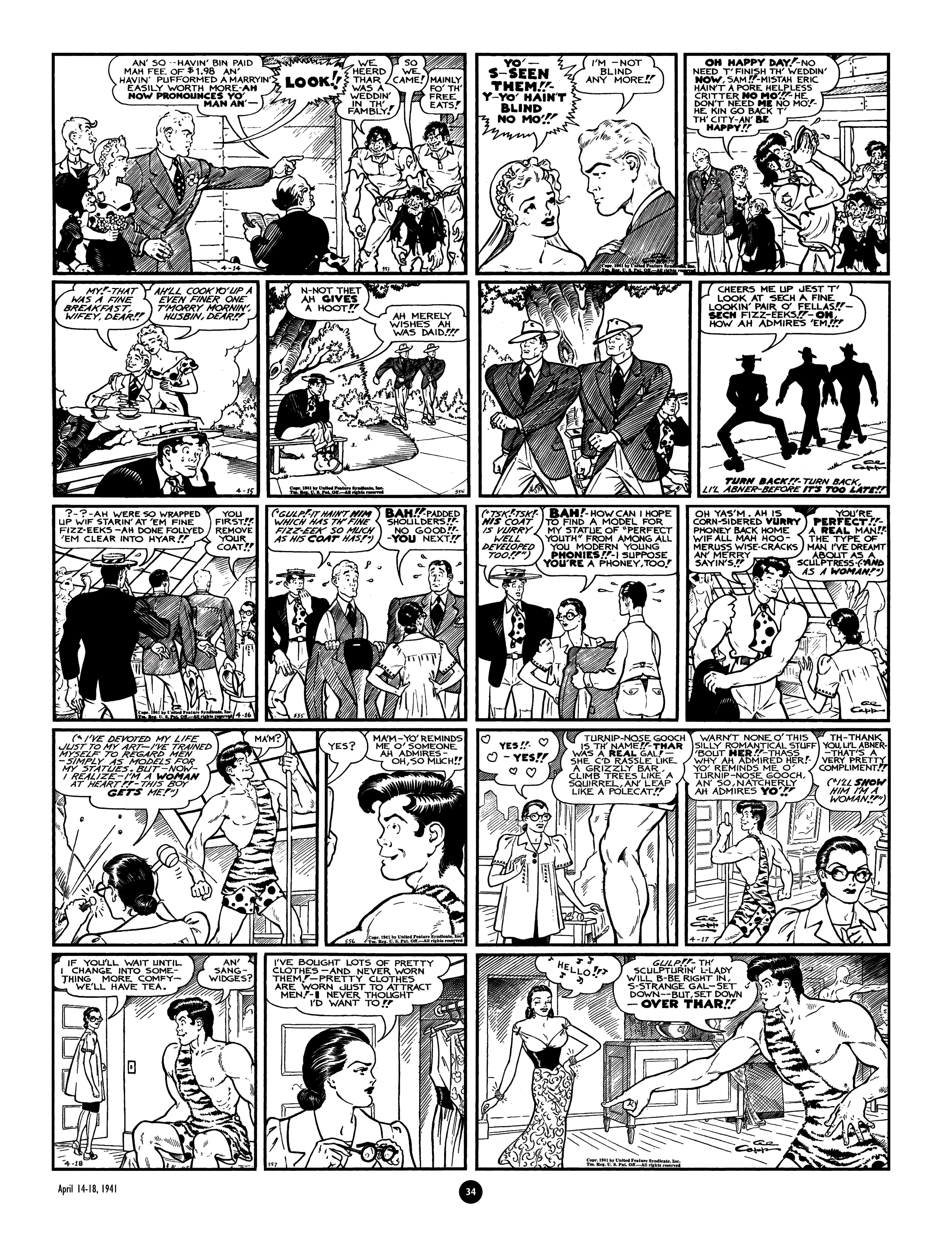 Read online Al Capp's Li'l Abner Complete Daily & Color Sunday Comics comic -  Issue # TPB 4 (Part 1) - 35