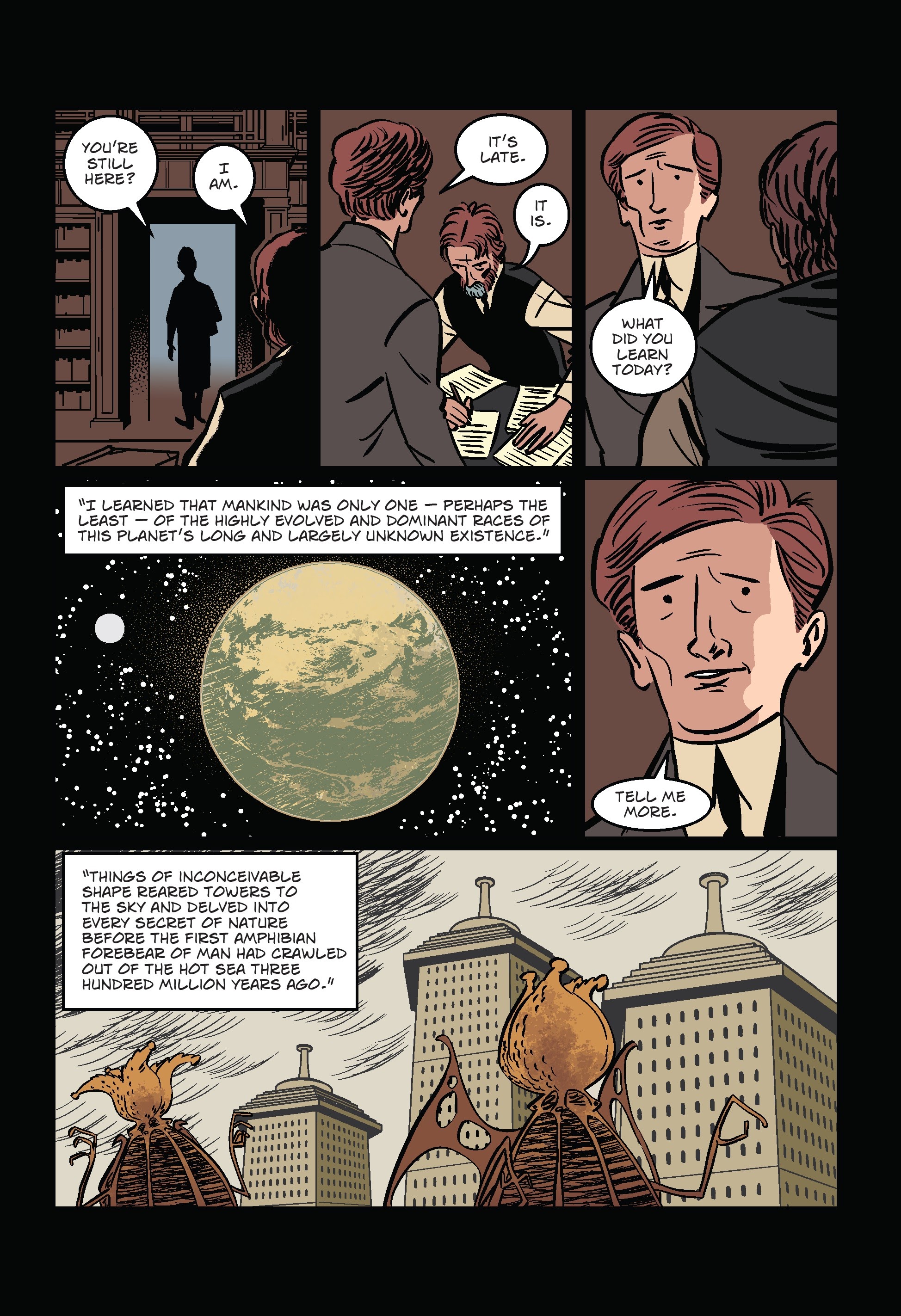 Read online H.P. Lovecraft The Shadow Out of Time comic -  Issue # TPB - 39