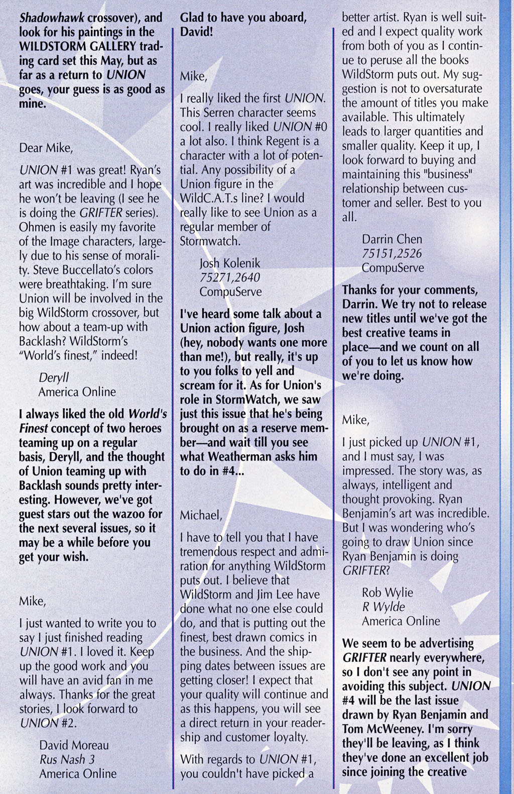 Read online Union (1995) comic -  Issue #2 - 26