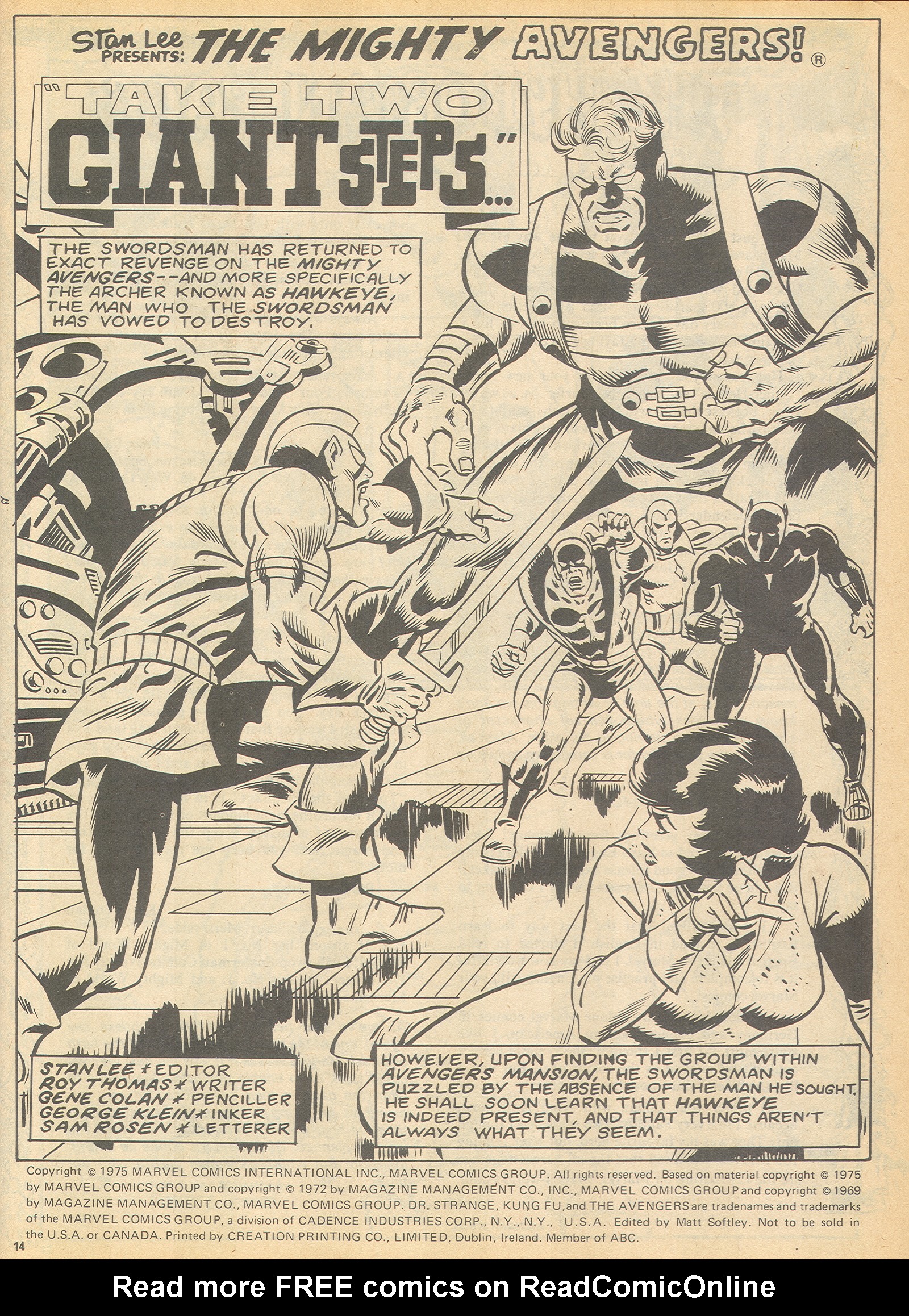 Read online The Avengers (1973) comic -  Issue #97 - 14