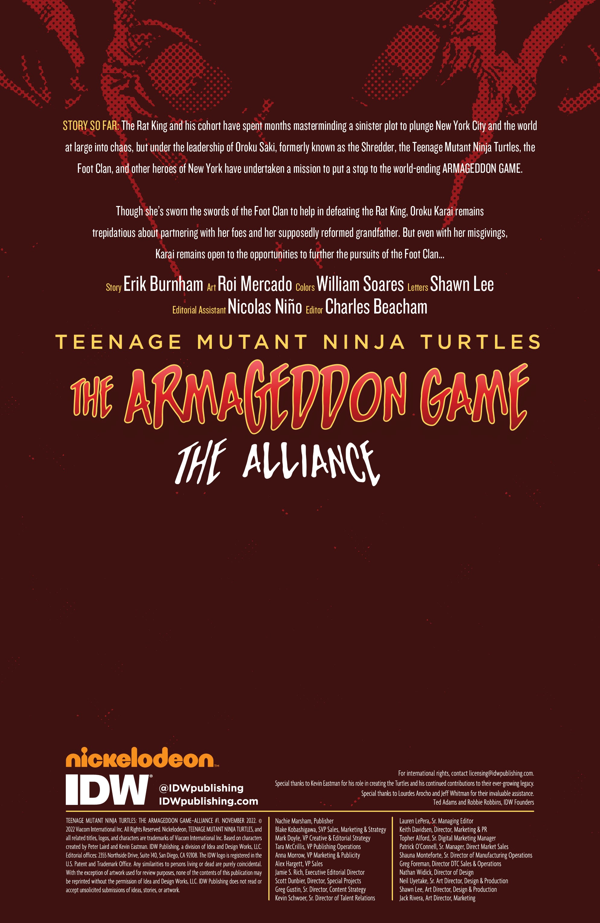 Read online Teenage Mutant Ninja Turtles: The Armageddon Game - The Alliance comic -  Issue #1 - 2
