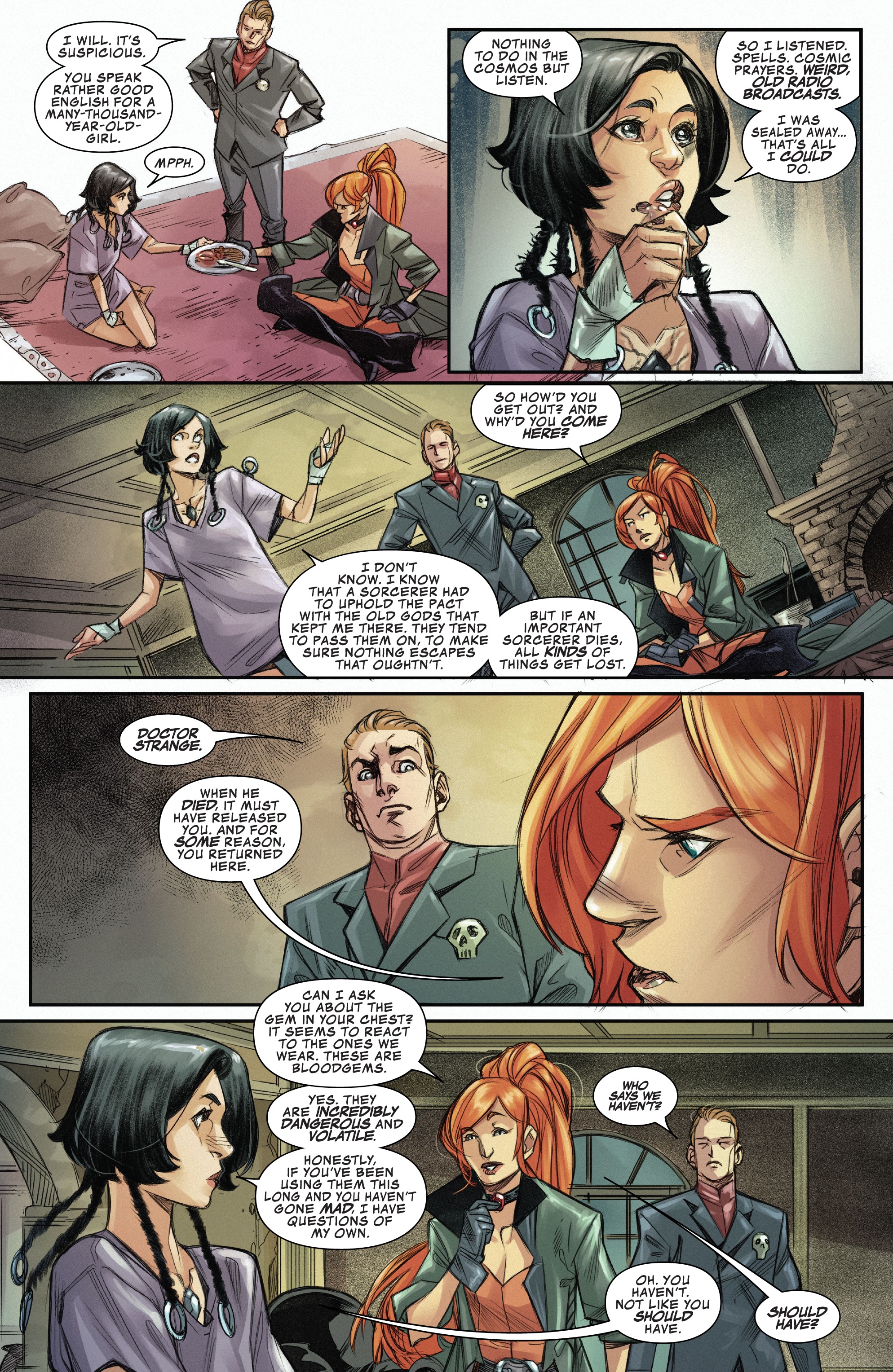Read online Death of Doctor Strange: One-Shots comic -  Issue # Bloodstone - 13