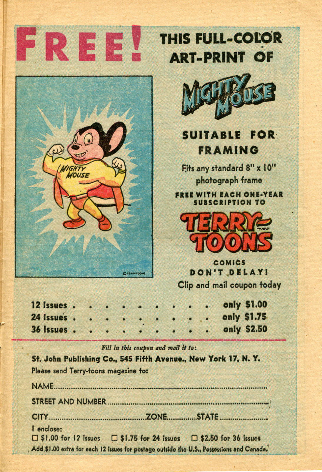 Read online Paul Terry's Mighty Mouse Comics comic -  Issue #8 - 25