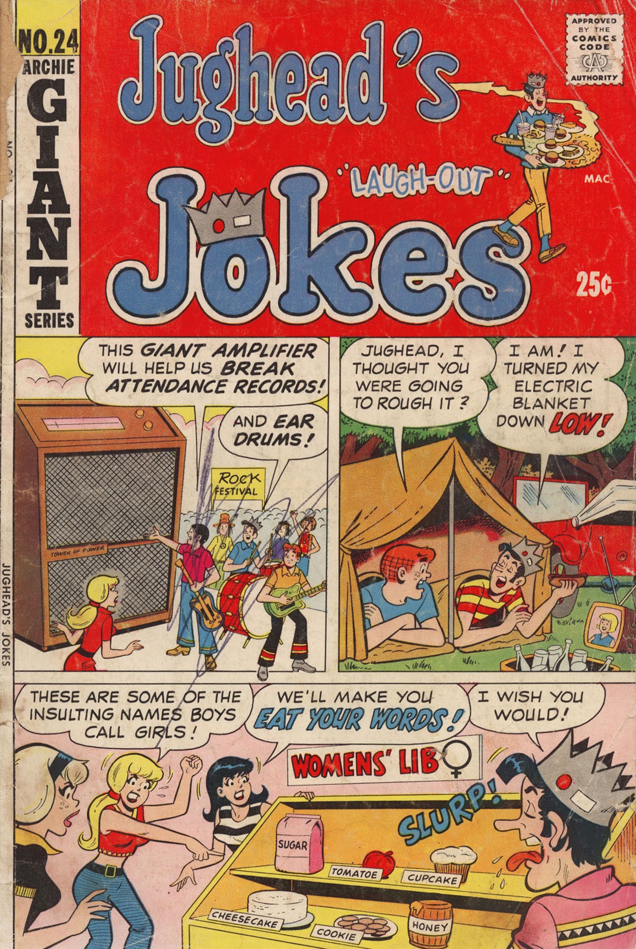 Read online Jughead's Jokes comic -  Issue #24 - 1