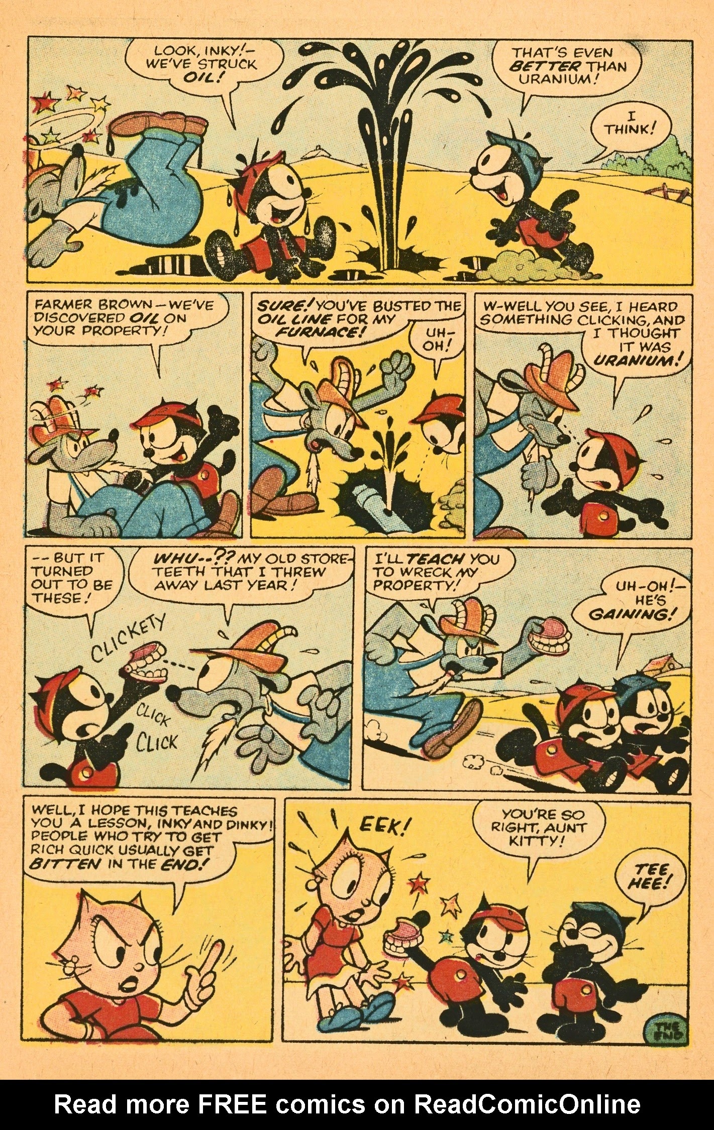 Read online Felix the Cat (1955) comic -  Issue #112 - 32