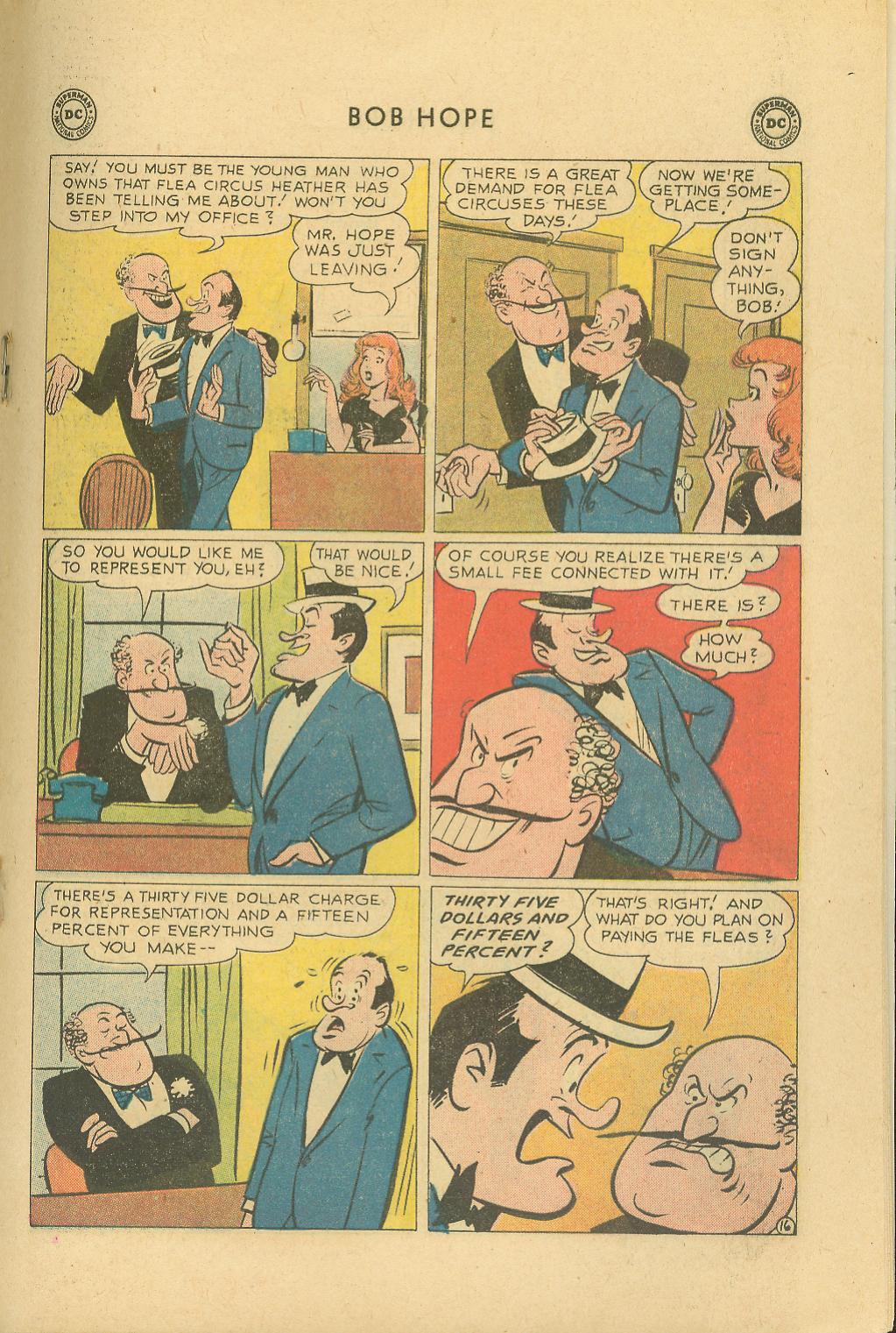 Read online The Adventures of Bob Hope comic -  Issue #67 - 19