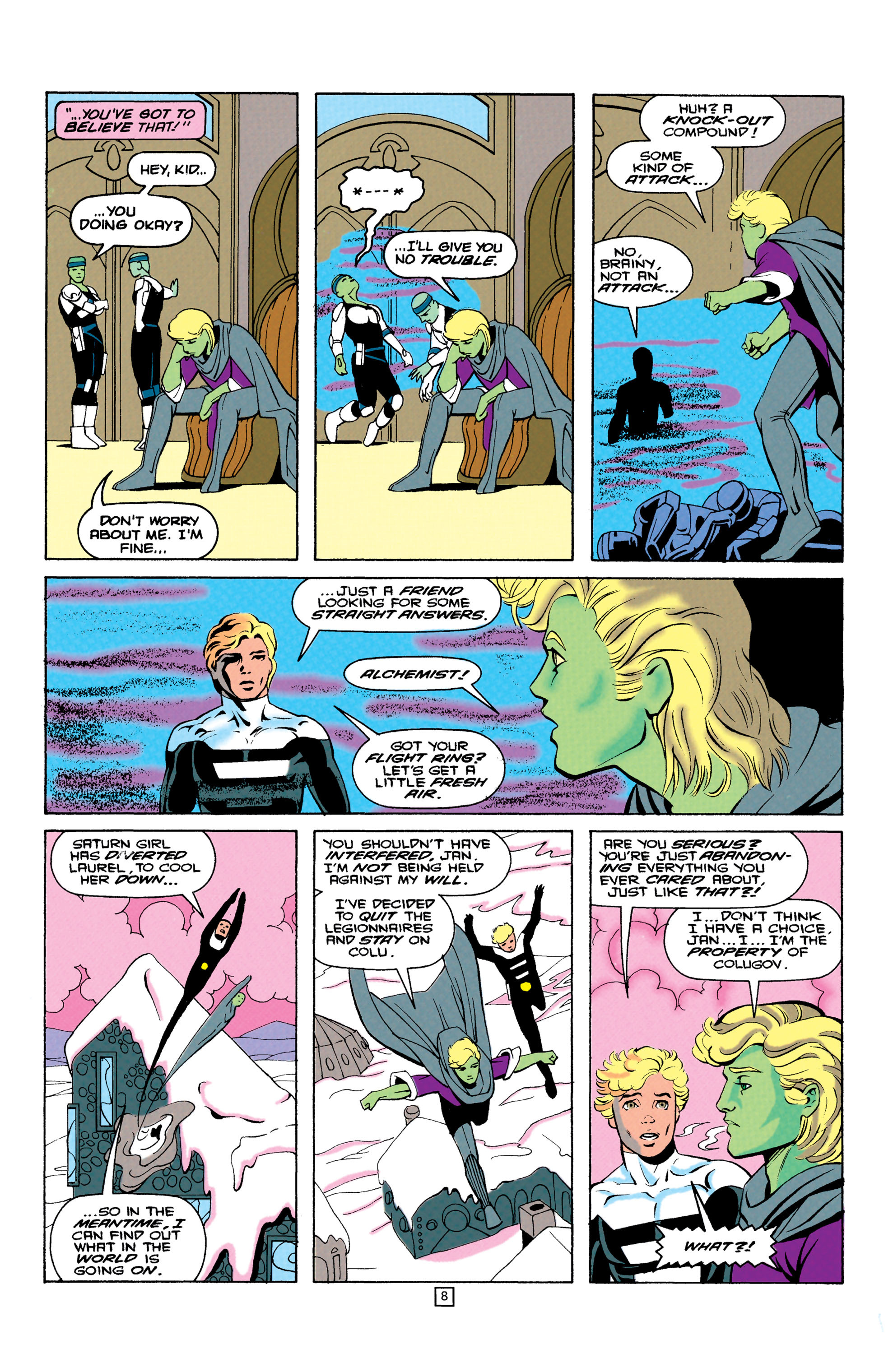 Read online Legionnaires comic -  Issue #8 - 9