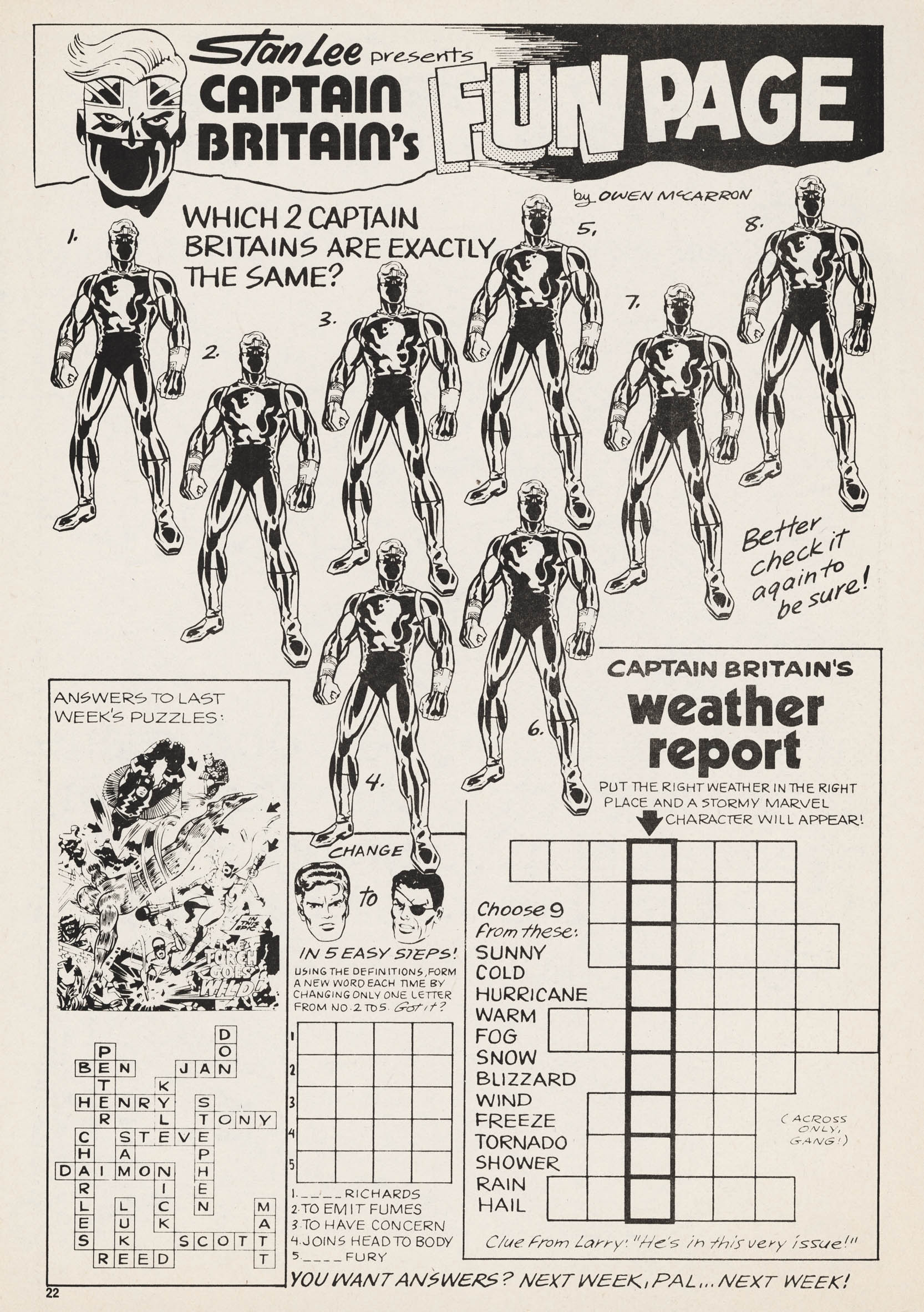 Read online Captain Britain (1976) comic -  Issue #4 - 22