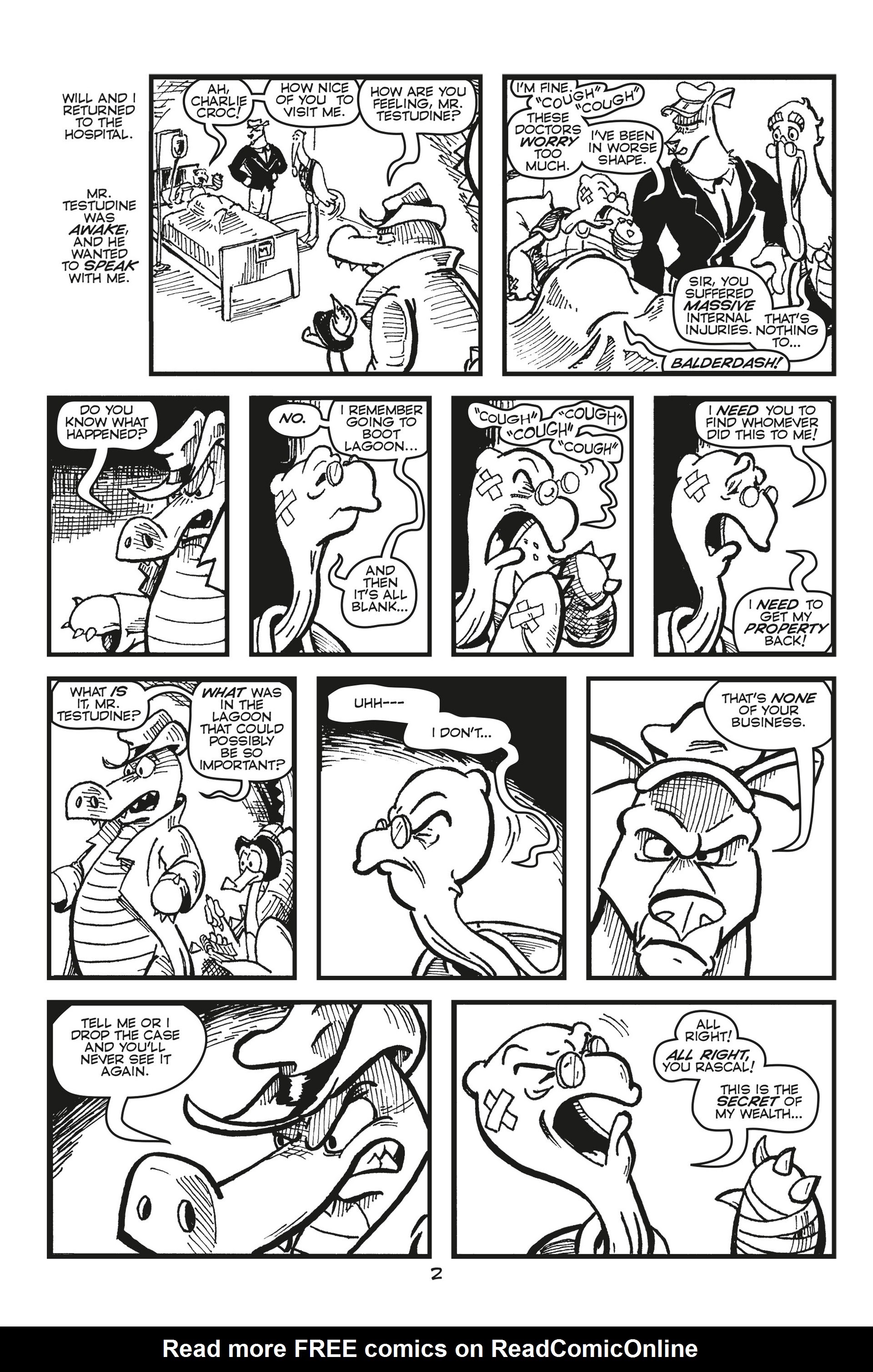 Read online Charlie Croc: Private Eye comic -  Issue #2 - 4