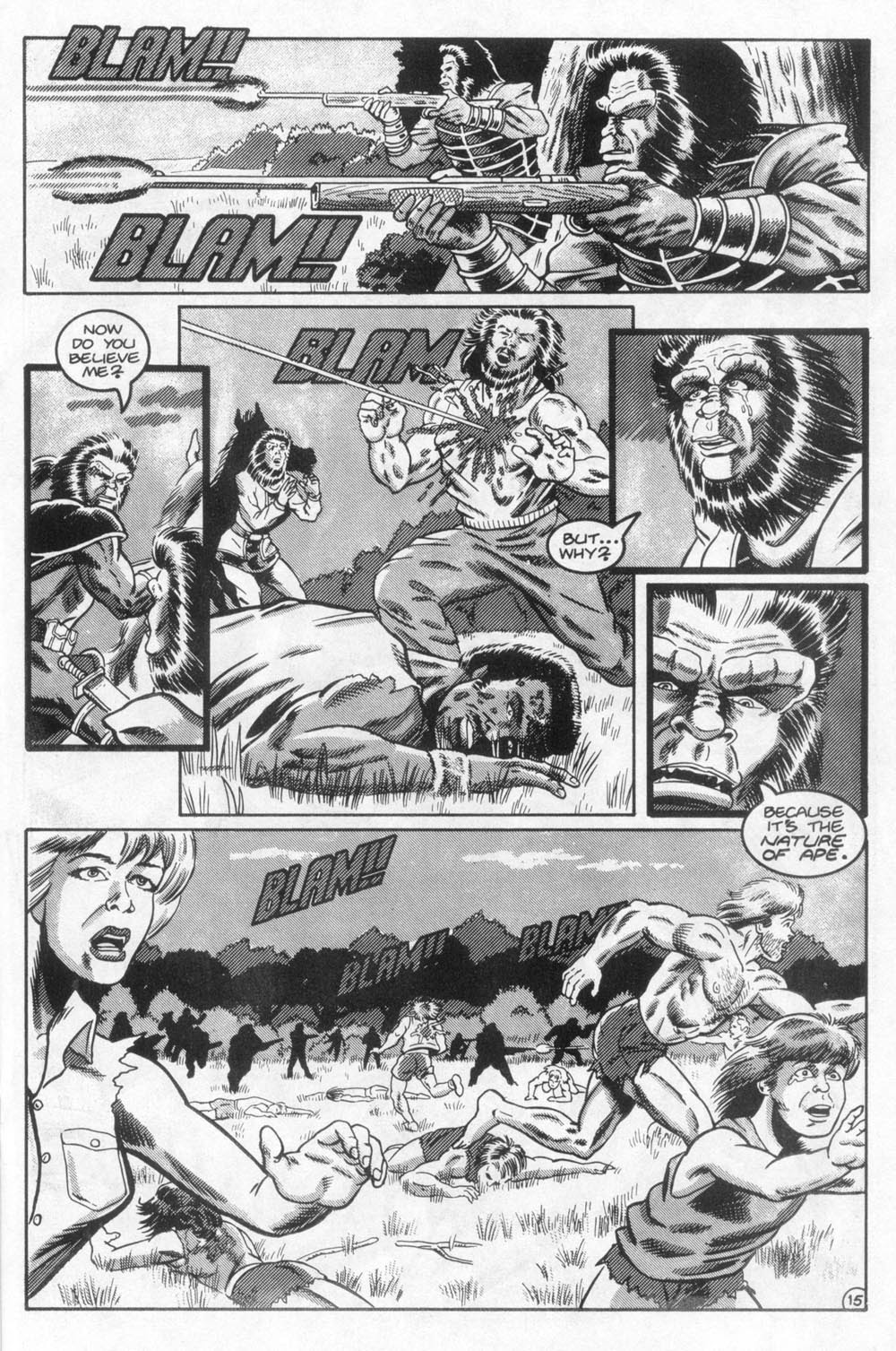 Read online Planet of the Apes: Blood of the Apes comic -  Issue #4 - 16