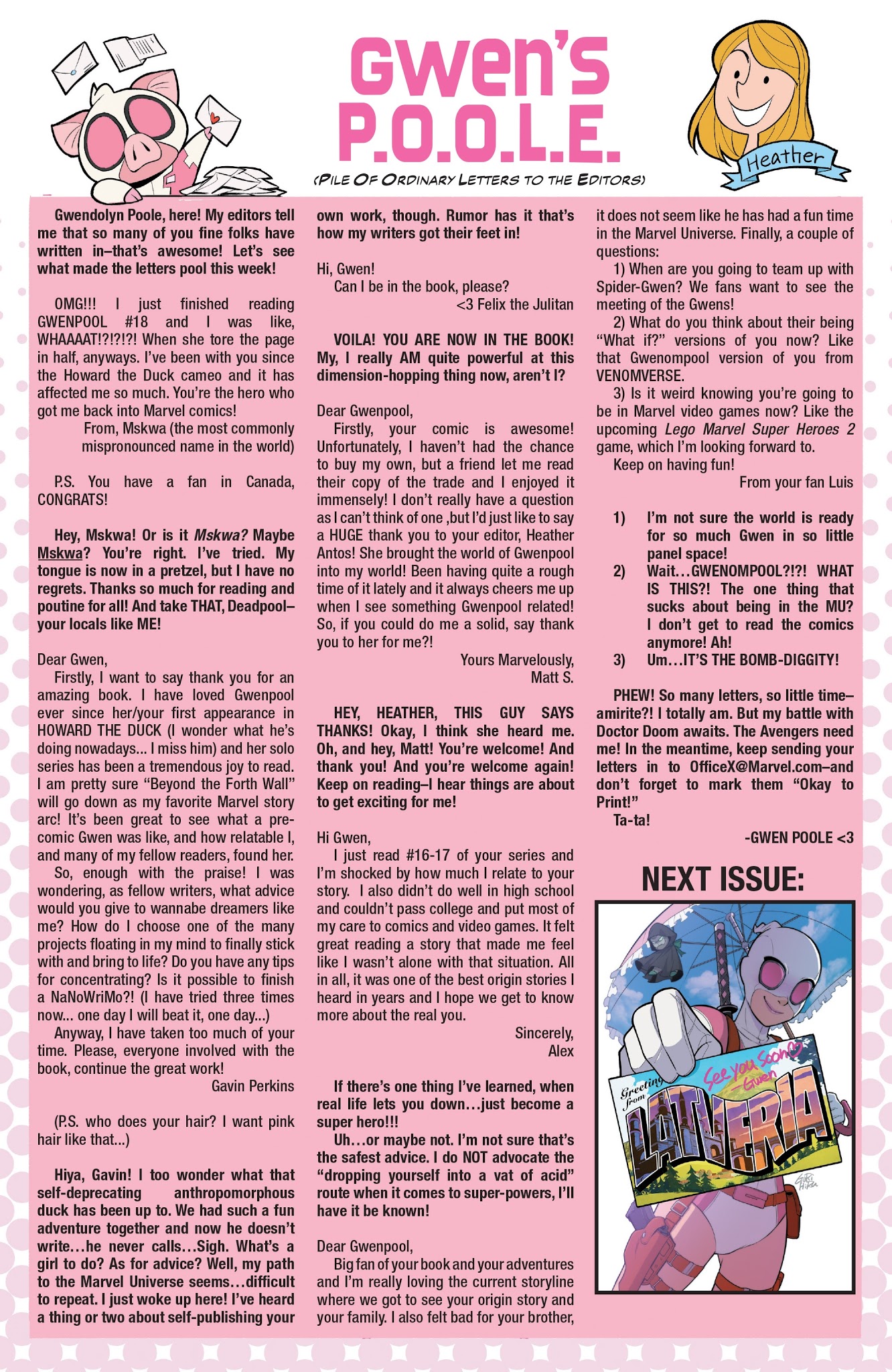 Read online The Unbelievable Gwenpool comic -  Issue #21 - 22