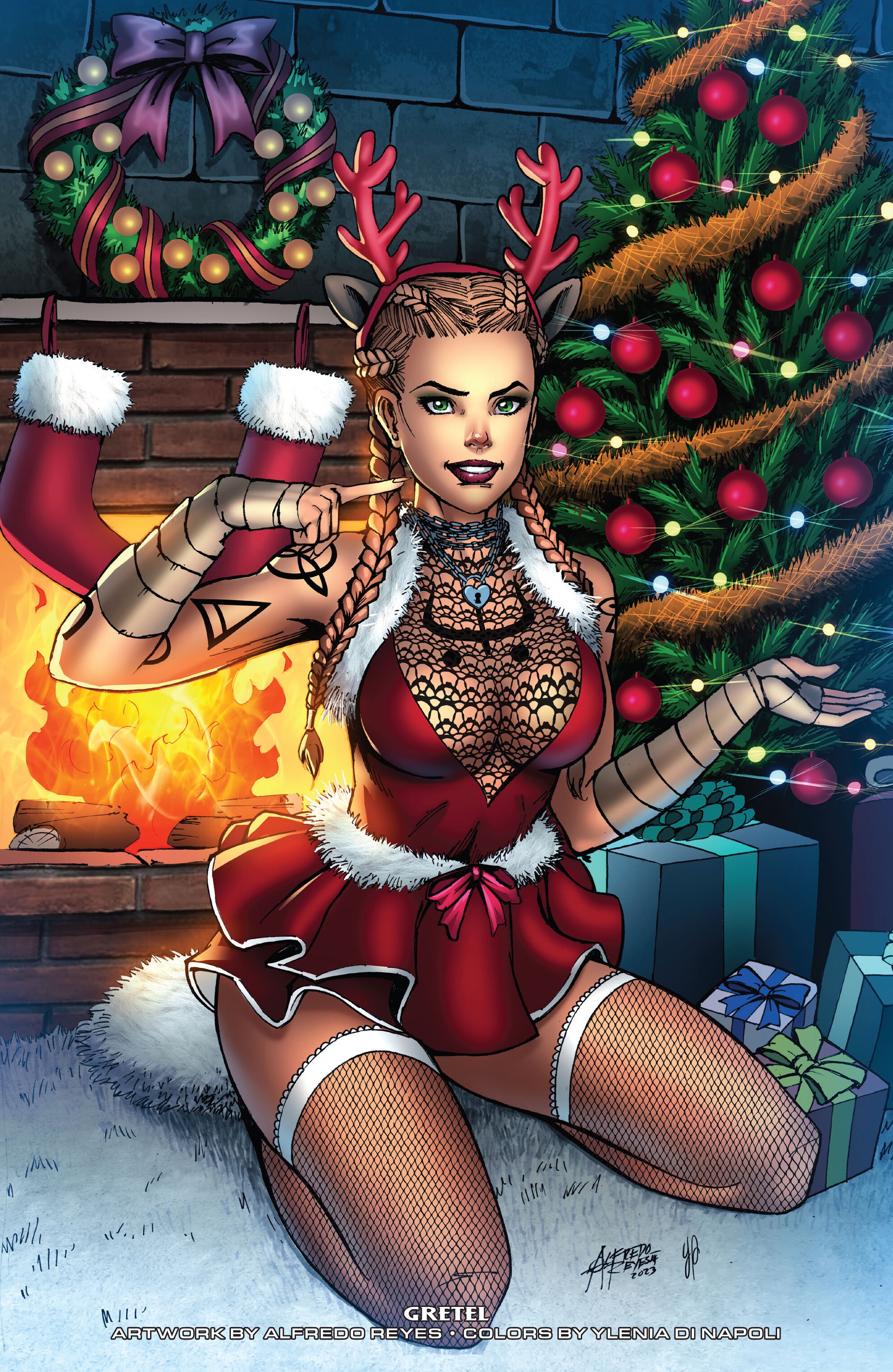 Read online Grimm Fairy Tales 2023 Holiday Pinup Special comic -  Issue # Full - 17