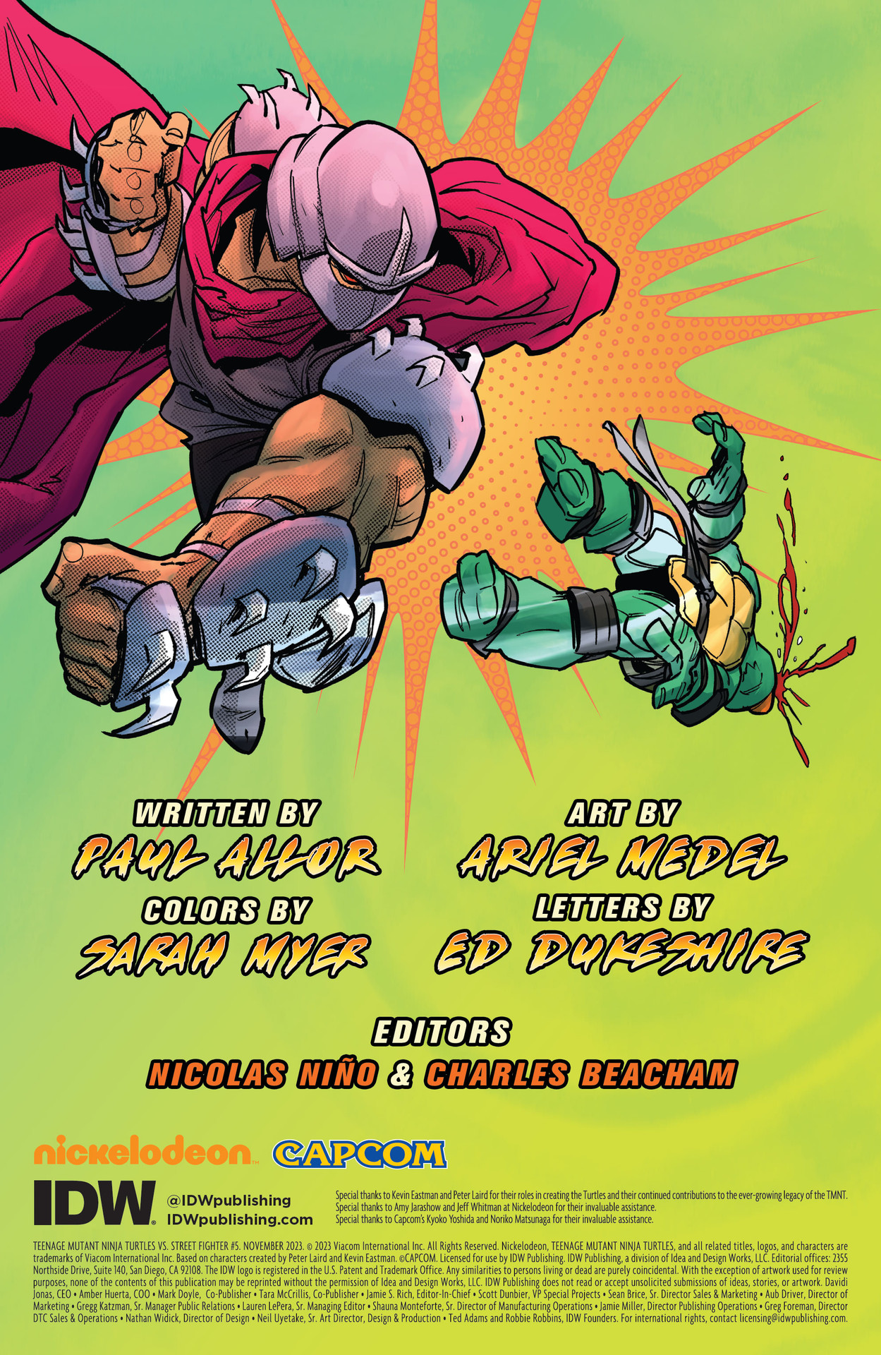 Read online Teenage Mutant Ninja Turtles vs. Street Fighter comic -  Issue #5 - 2