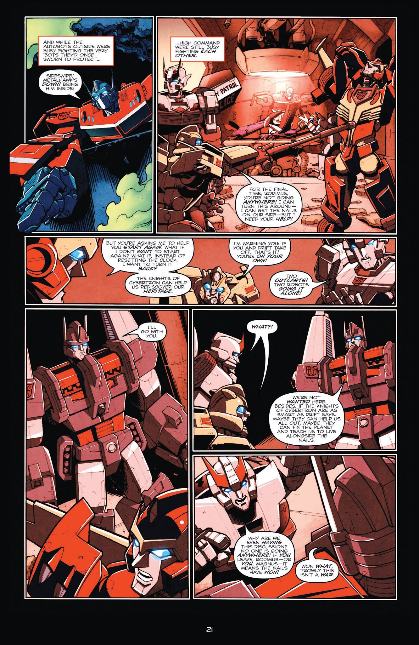 Read online Transformers: The IDW Collection Phase Two comic -  Issue # TPB 1 (Part 1) - 21