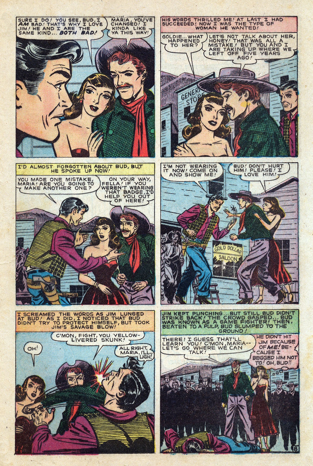 Read online Western Life Romances comic -  Issue #1 - 21