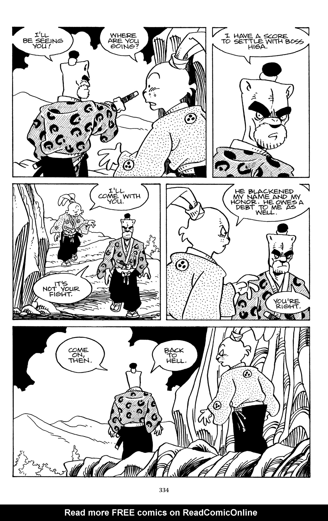 Read online The Usagi Yojimbo Saga comic -  Issue # TPB 7 - 329
