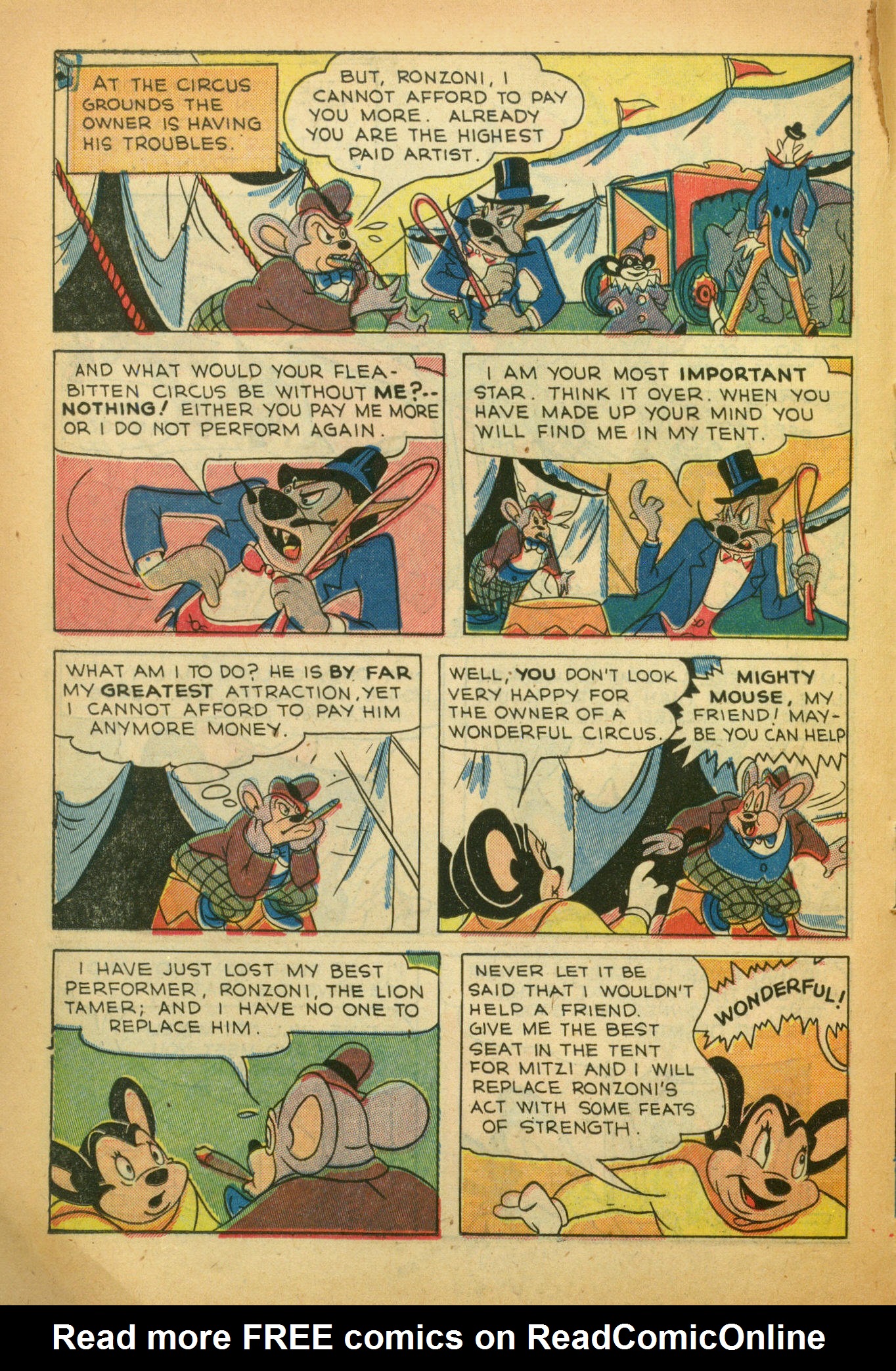 Read online Paul Terry's Mighty Mouse Comics comic -  Issue #39 - 50