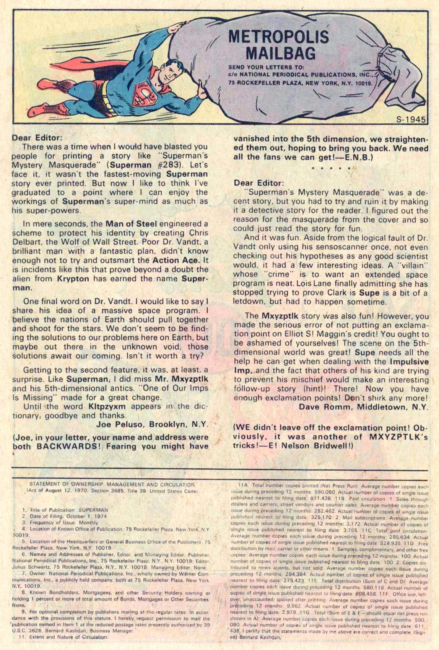 Read online Superman (1939) comic -  Issue #287 - 25